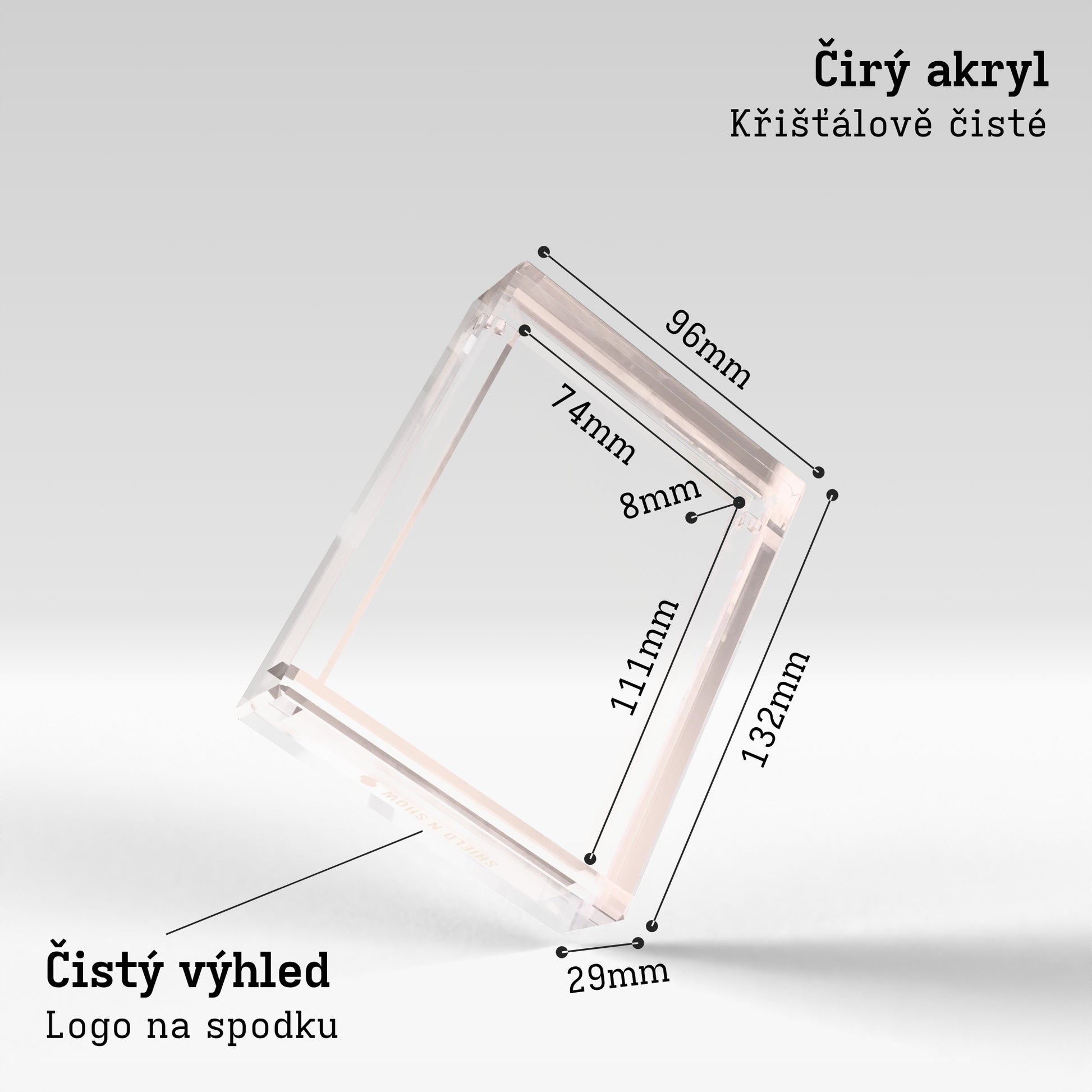 Magnetic Card Holder Display Case Product Gallery Image 3 (cs)