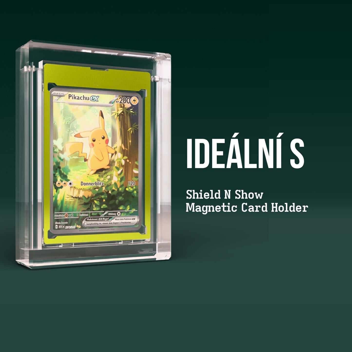 Magnetic Card Holder Display Case Product Gallery Image 4 (cs)