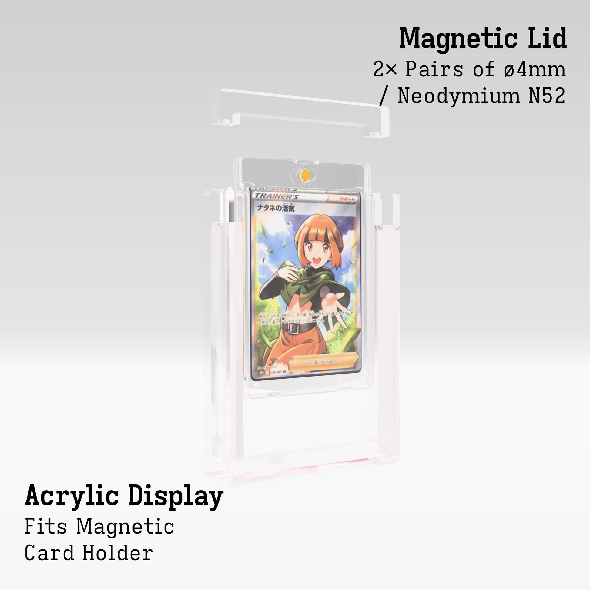 Magnetic Card Holder Display Case Product Gallery Image 2 (en)