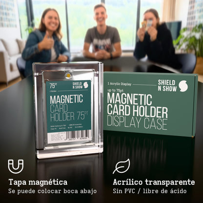 Magnetic Card Holder Display Case Product Gallery Image 1 (es)