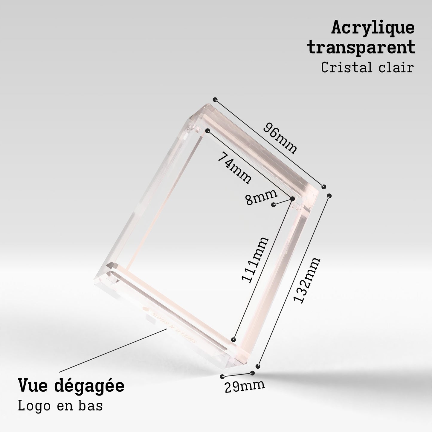 Magnetic Card Holder Display Case Product Gallery Image 3 (fr)