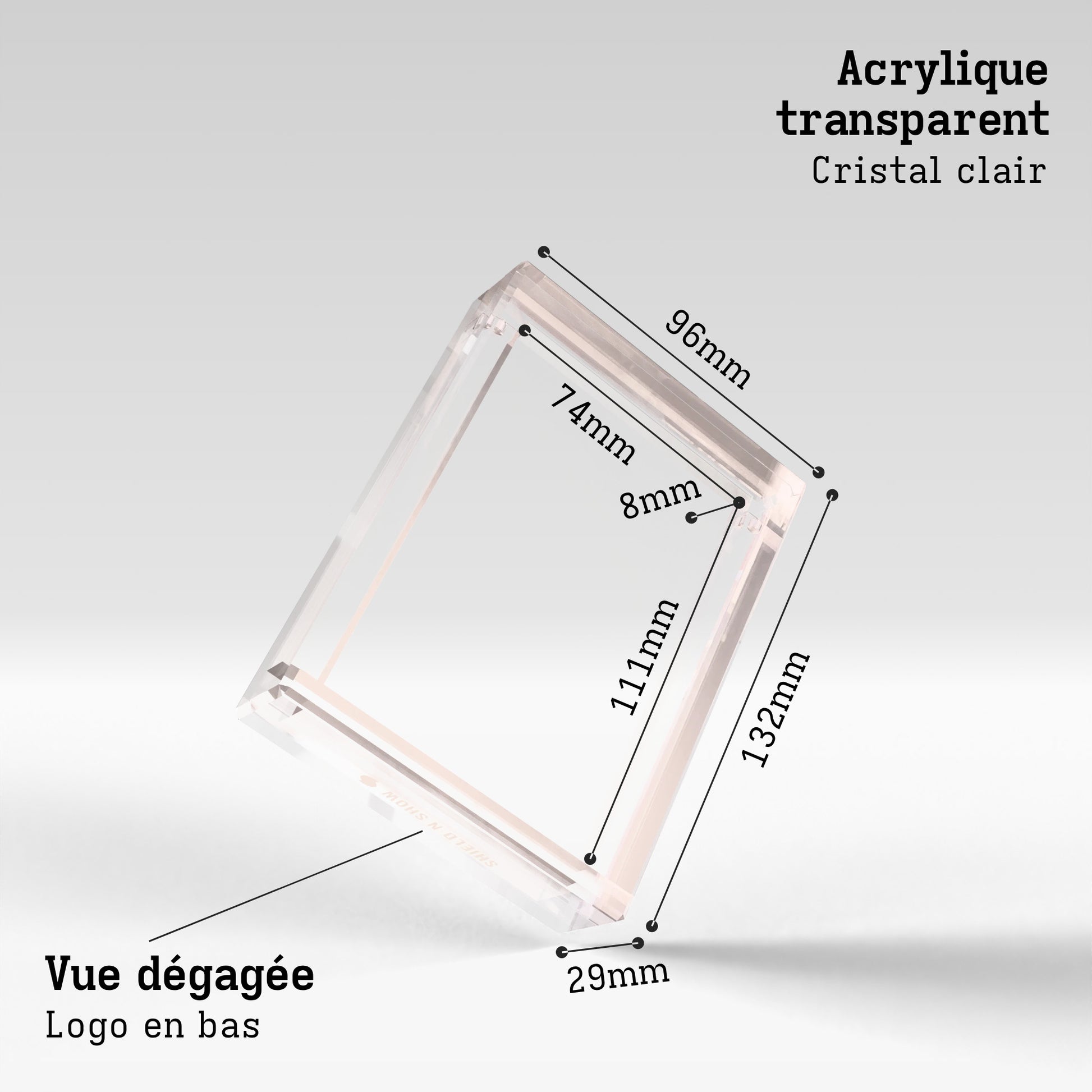 Magnetic Card Holder Display Case Product Gallery Image 3 (fr)