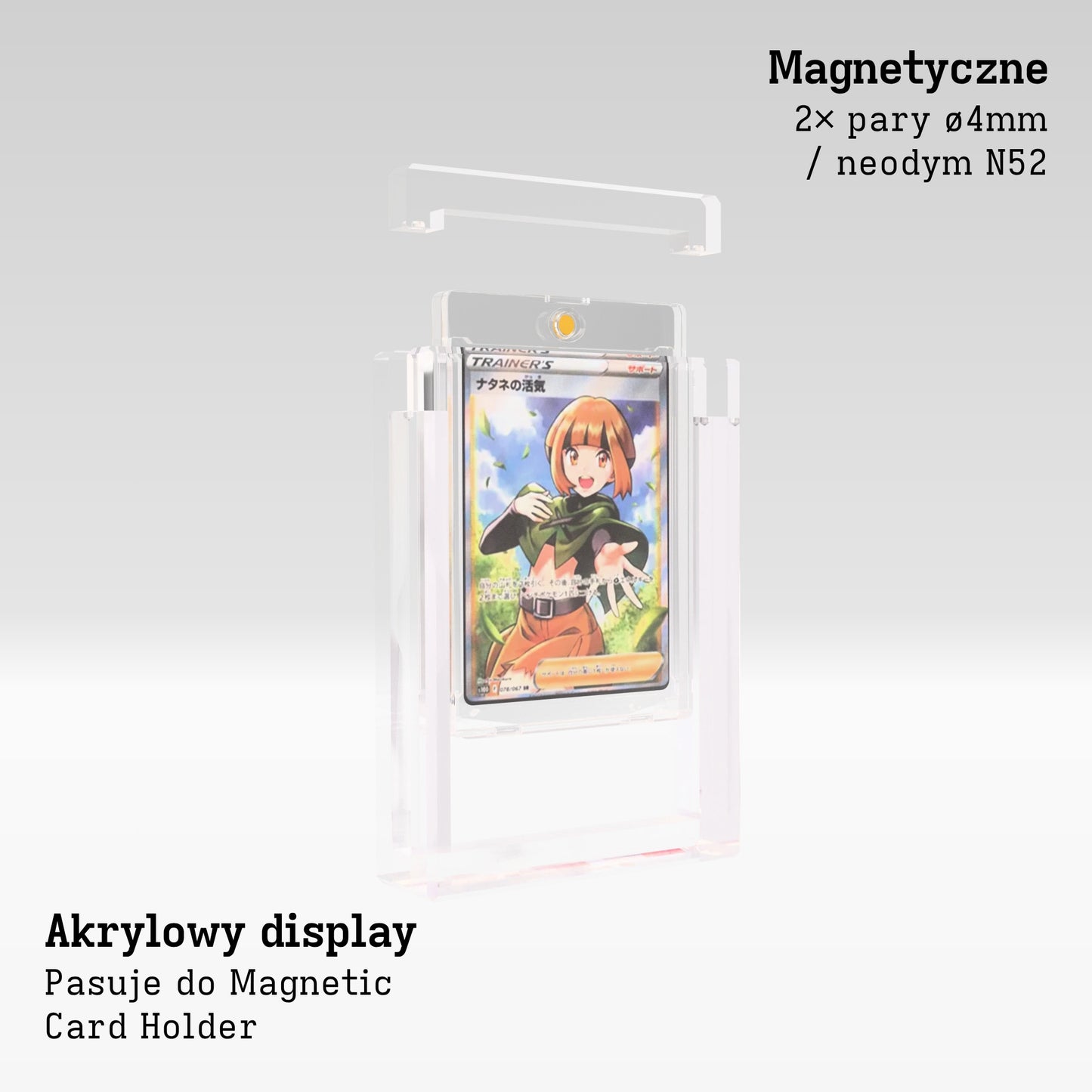 Magnetic Card Holder Display Case Product Gallery Image 2 (pl)