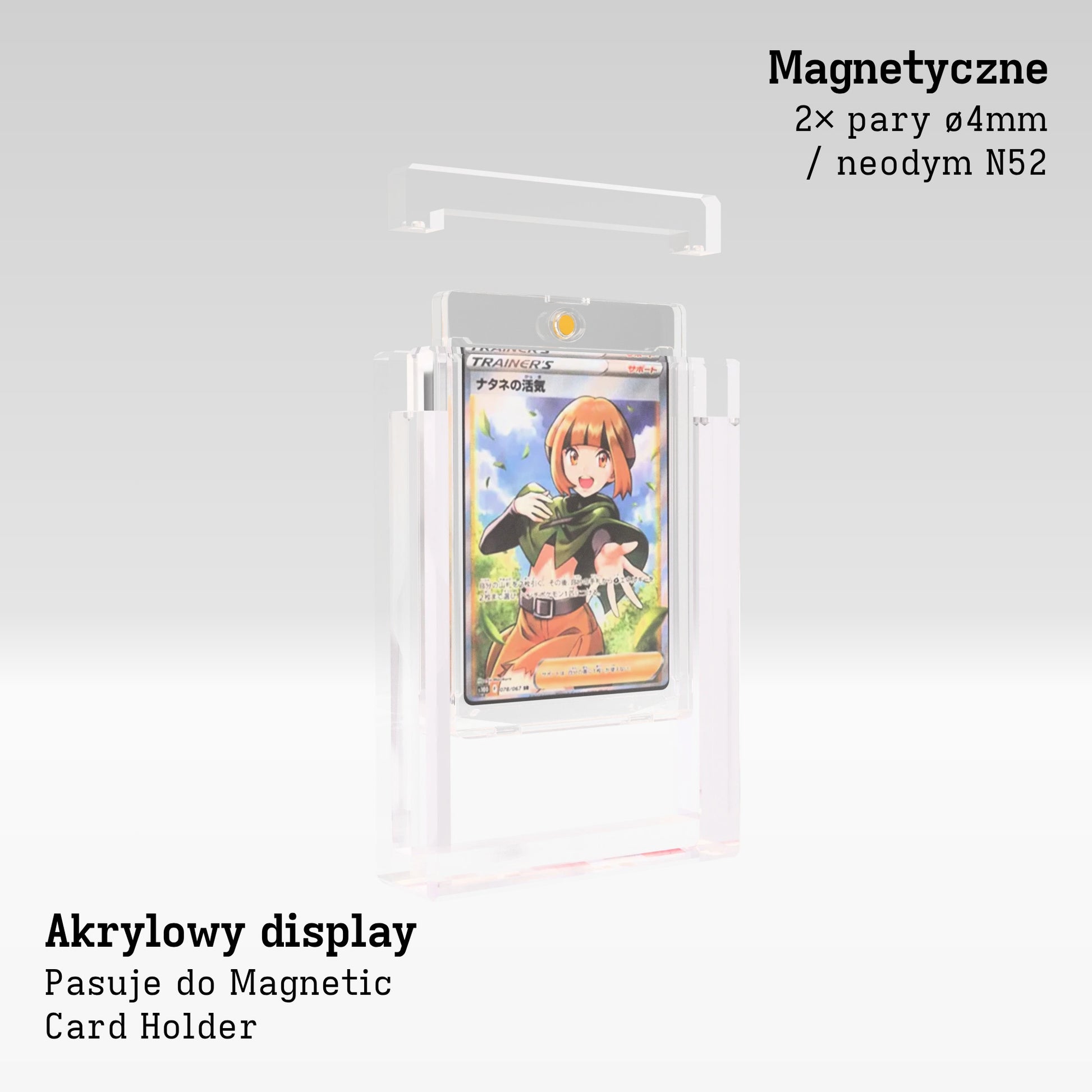 Magnetic Card Holder Display Case Product Gallery Image 2 (pl)