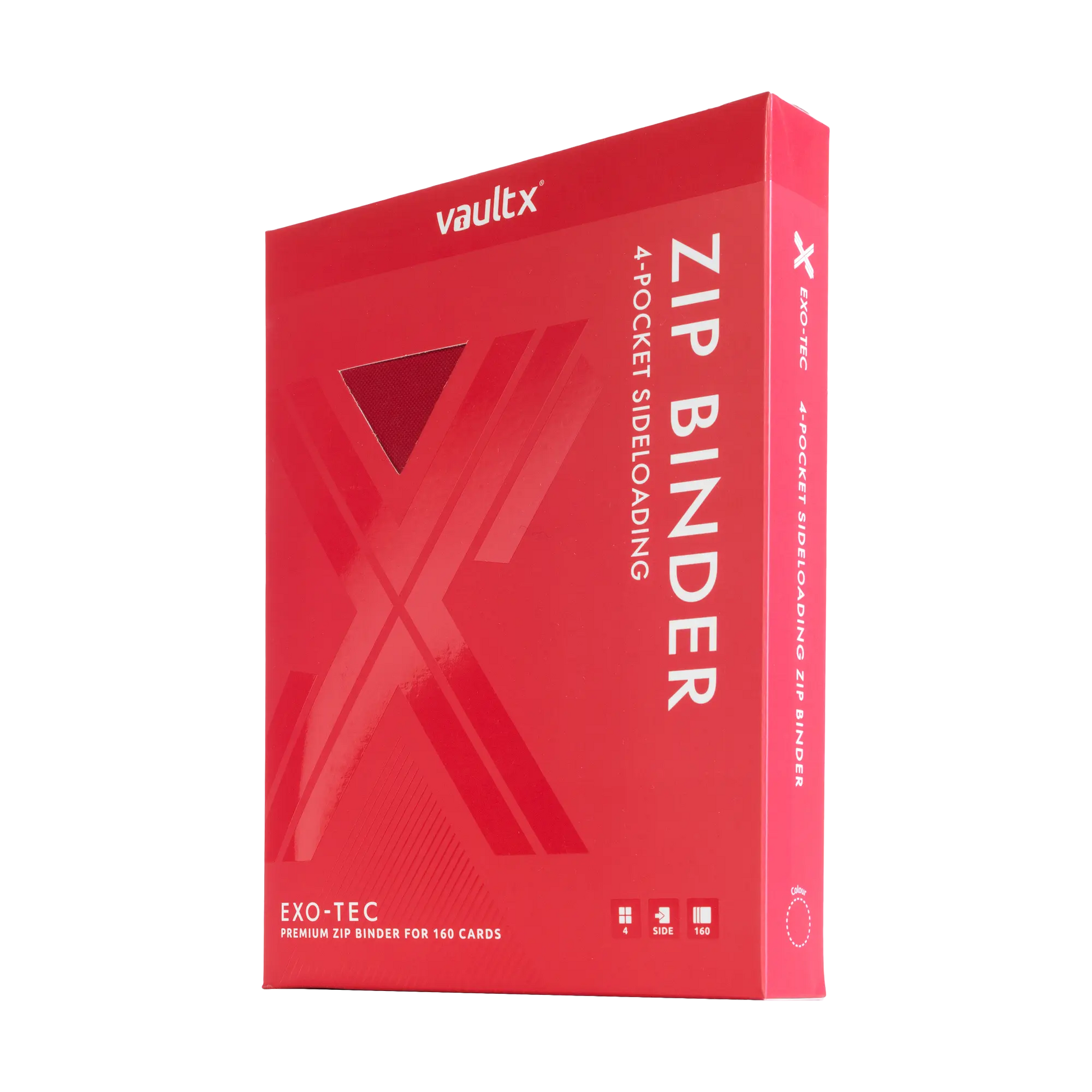 4-Pocket Exo-Tec® Zip Binder  Product Gallery Image 10 [9304-fire-red]