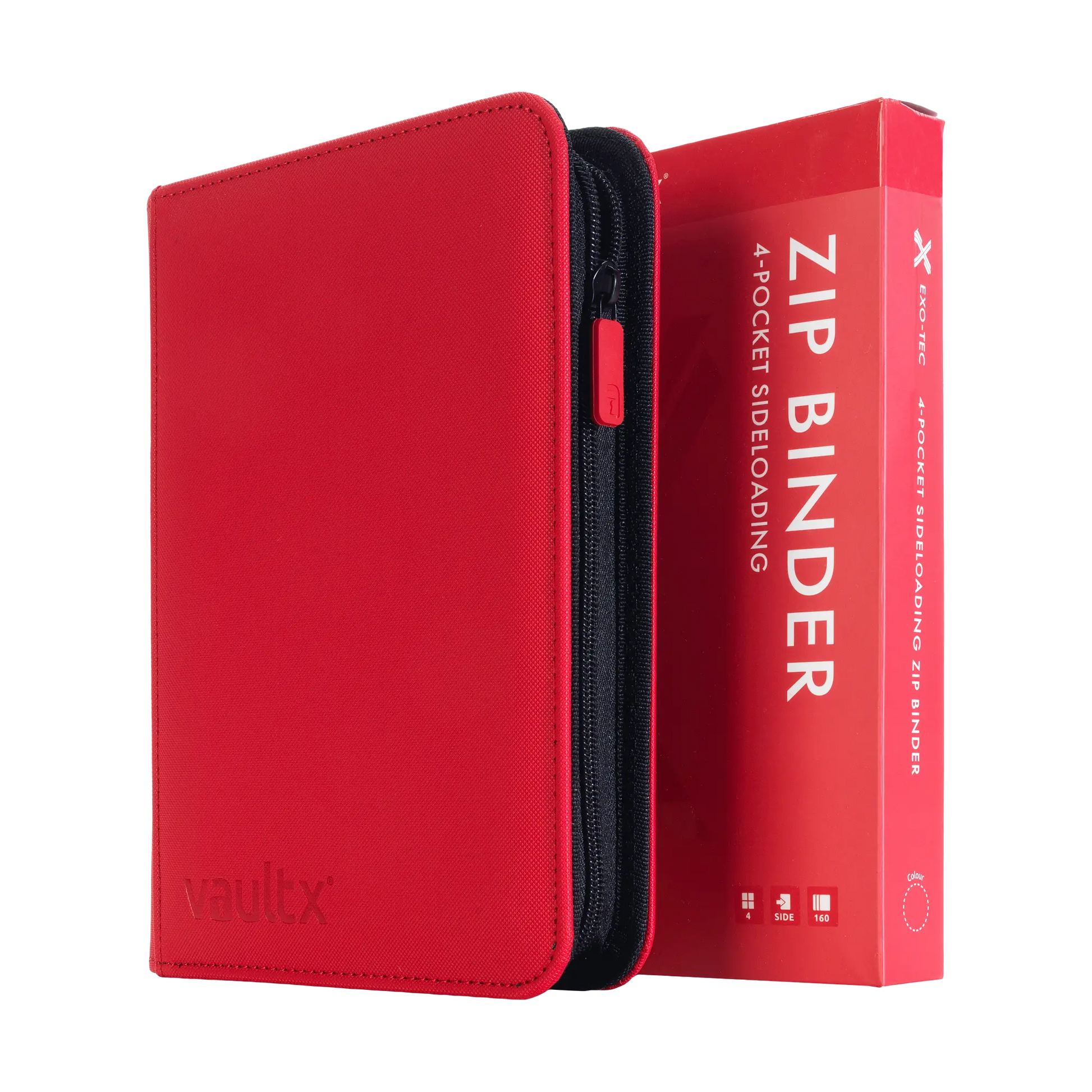 4-Pocket Exo-Tec® Zip Binder  Product Gallery Image 12 [9304-fire-red]
