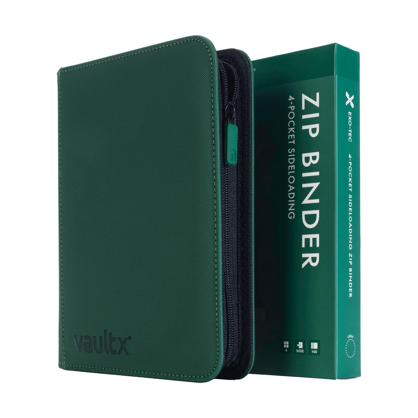 4-Pocket Exo-Tec® Zip Binder  Product Gallery Image 12 [9304-forest-green]