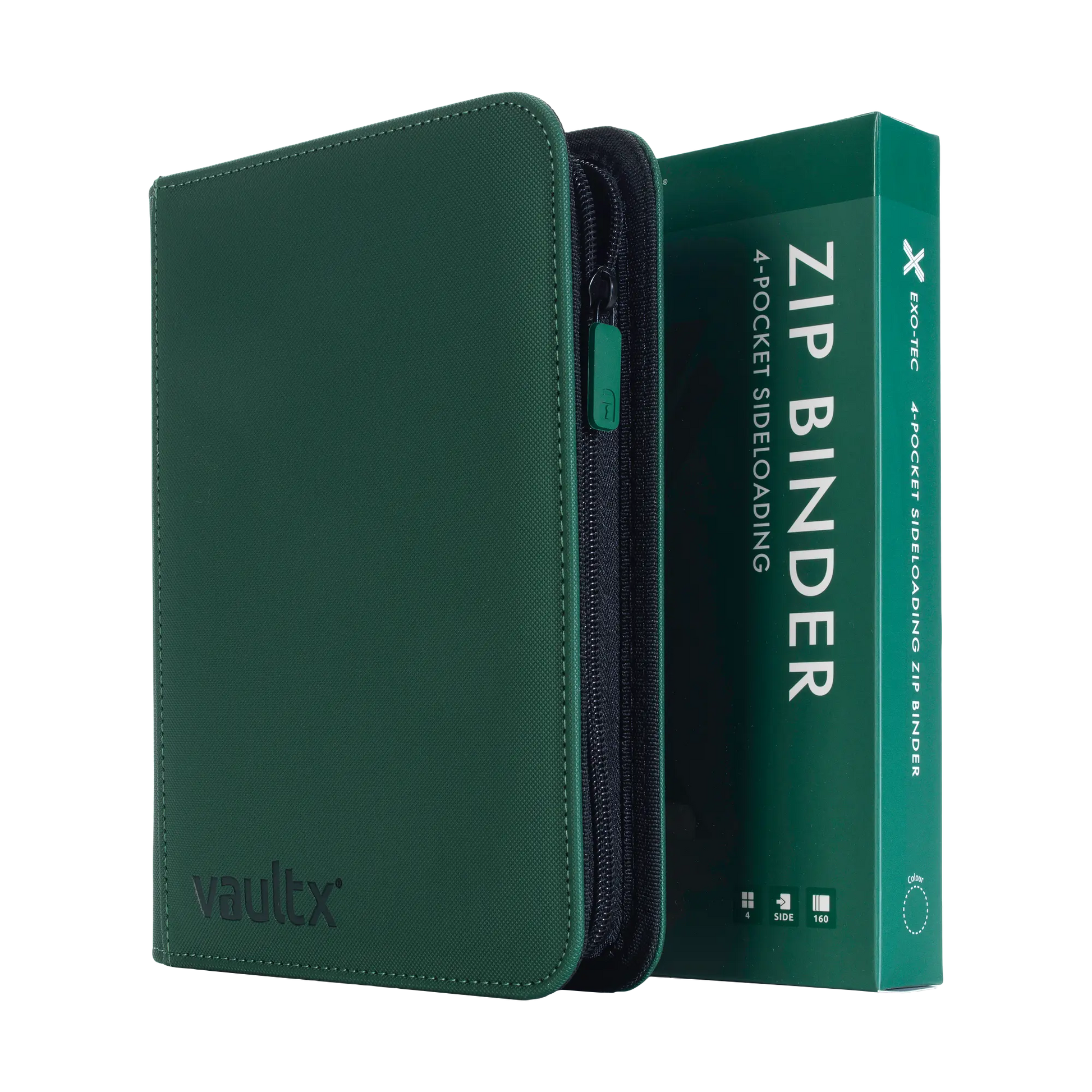 4-Pocket Exo-Tec® Zip Binder  Product Gallery Image 12 [9304-forest-green]