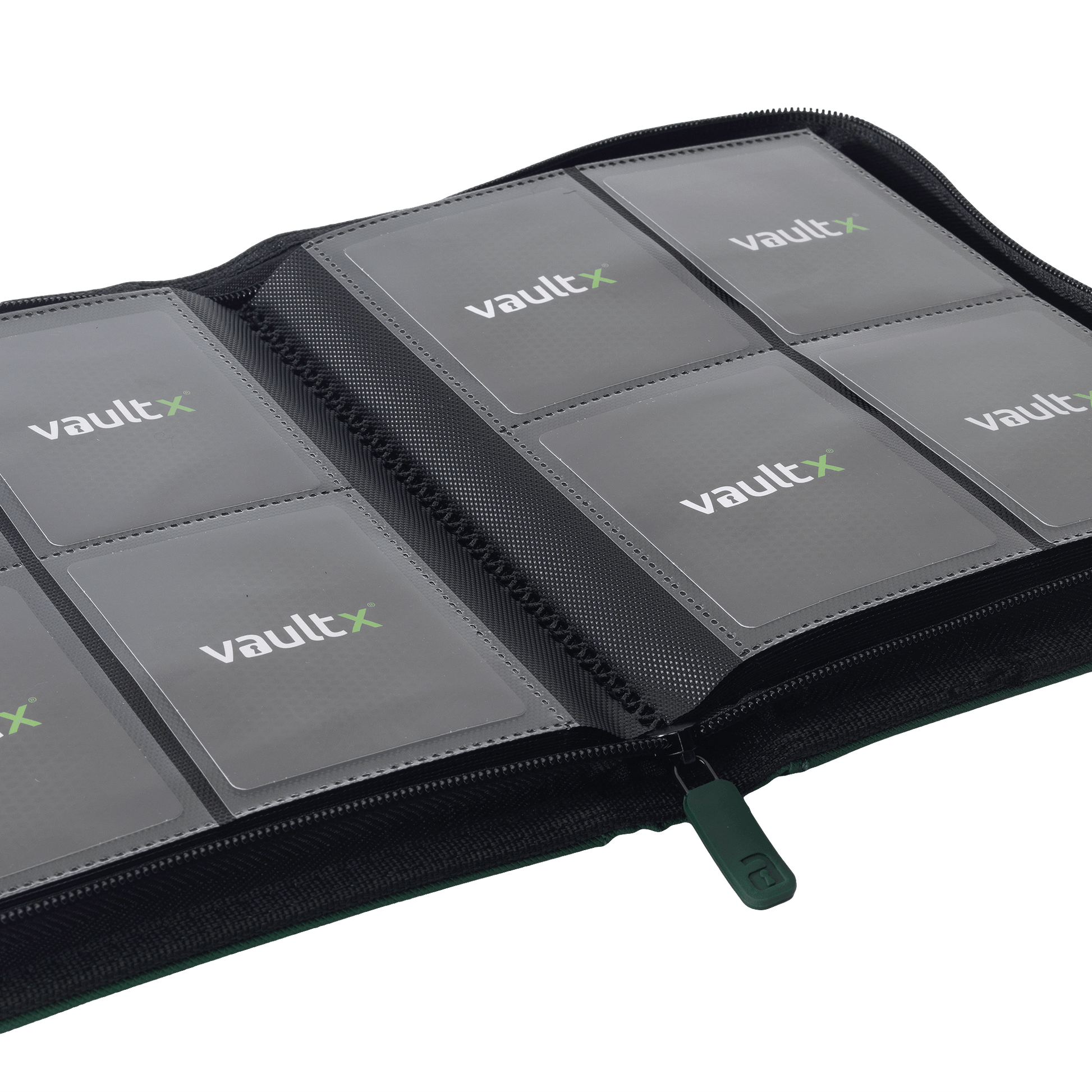 4-Pocket Exo-Tec® Zip Binder  Product Gallery Image 3 [9304-forest-green]