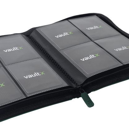 4-Pocket Exo-Tec® Zip Binder  Product Gallery Image 3 [9304-forest-green]