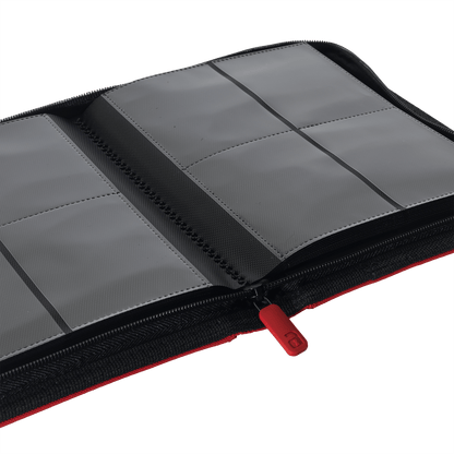 4-Pocket Exo-Tec® Zip Binder  Product Gallery Image 4 [9304-fire-red]