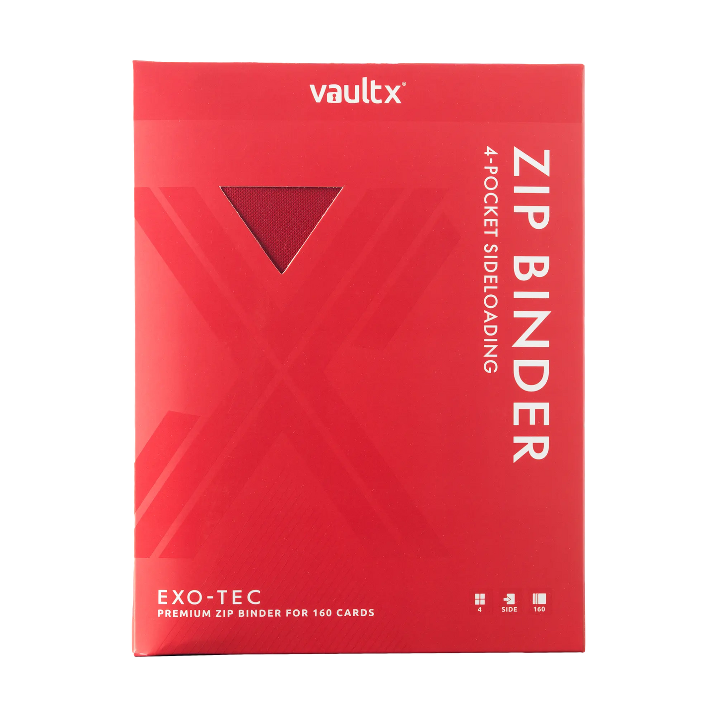 4-Pocket Exo-Tec® Zip Binder  Product Gallery Image 9 [9304-fire-red]