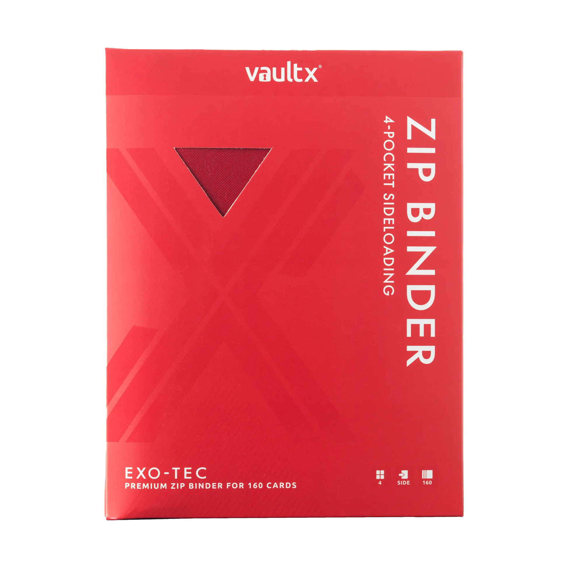 4-Pocket Exo-Tec® Zip Binder  Product Gallery Image 9 [9304-fire-red]