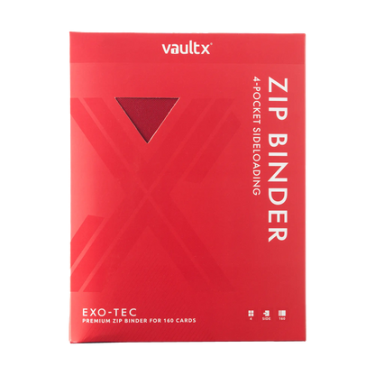 4-Pocket Exo-Tec® Zip Binder  Product Gallery Image 9 [9304-fire-red]