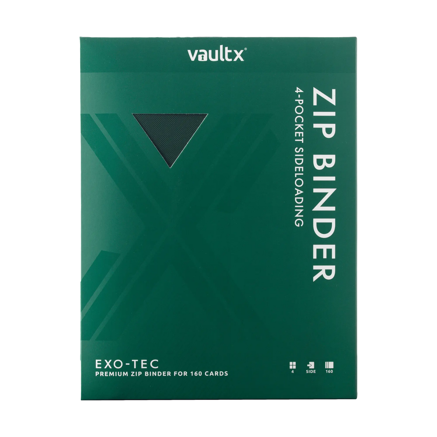 4-Pocket Exo-Tec® Zip Binder  Product Gallery Image 9 [9304-forest-green]