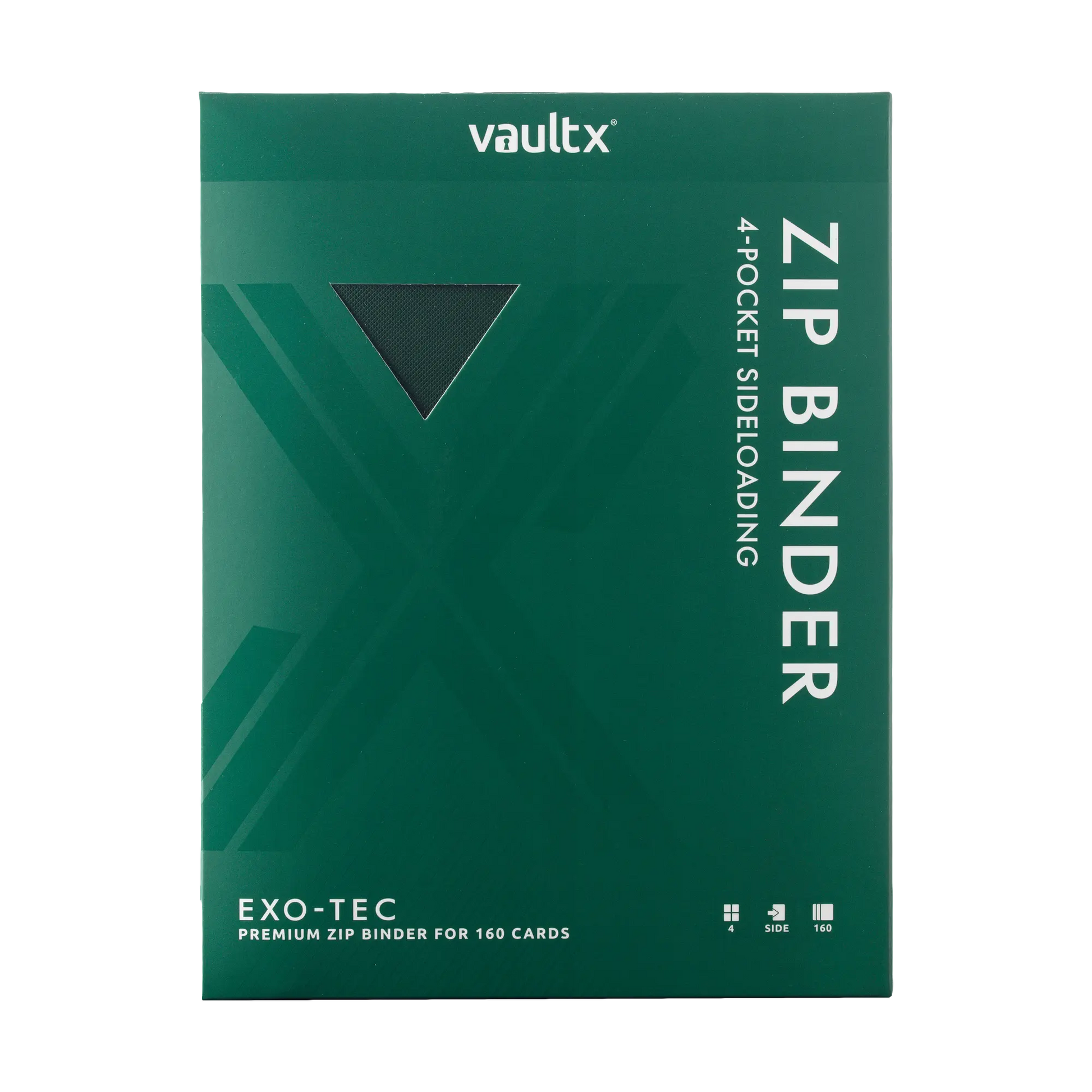 4-Pocket Exo-Tec® Zip Binder  Product Gallery Image 9 [9304-forest-green]