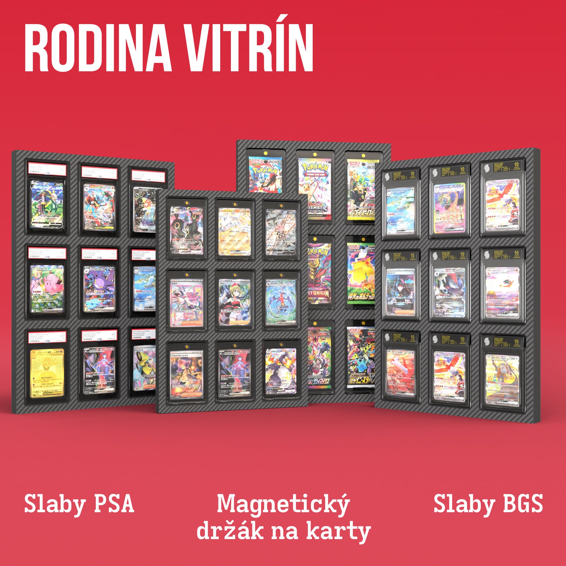 Display Wall for 3x3 PSA Graded Card Slabs Product Gallery Image 4 (cs)