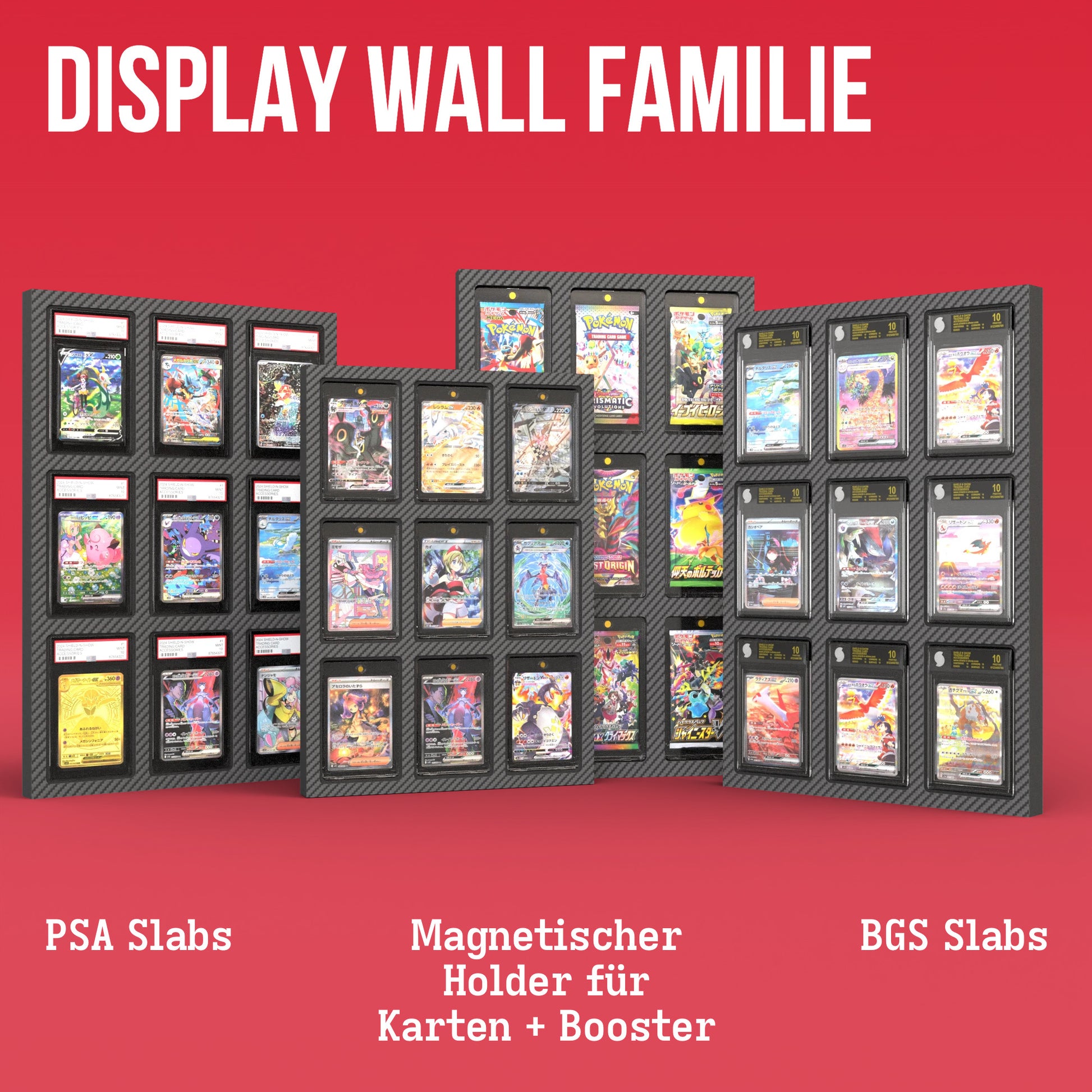 Display Wall for 3x3 PSA Graded Card Slabs Product Gallery Image 4 (de)
