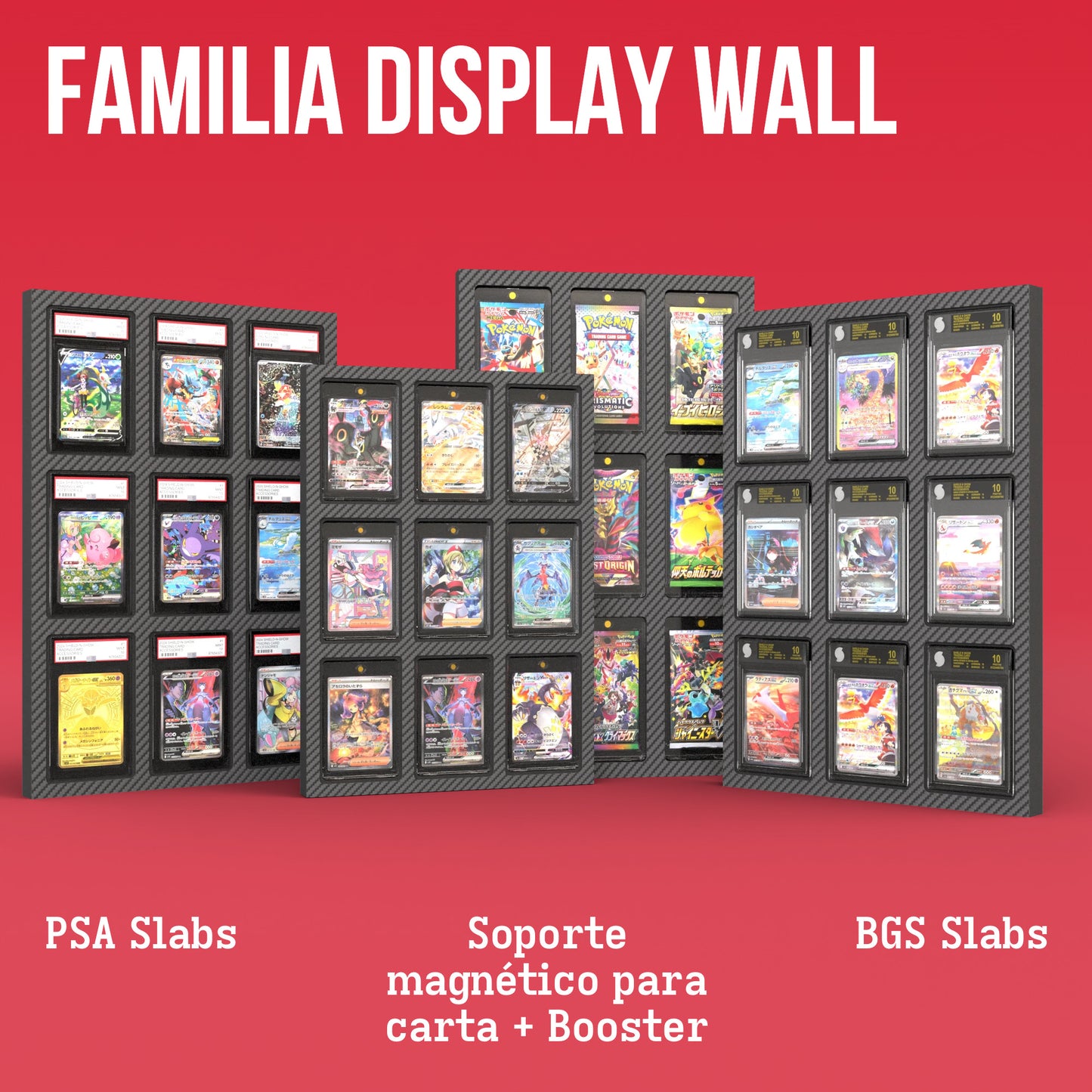 Display Wall for 3x3 PSA Graded Card Slabs Product Gallery Image 4 (es)