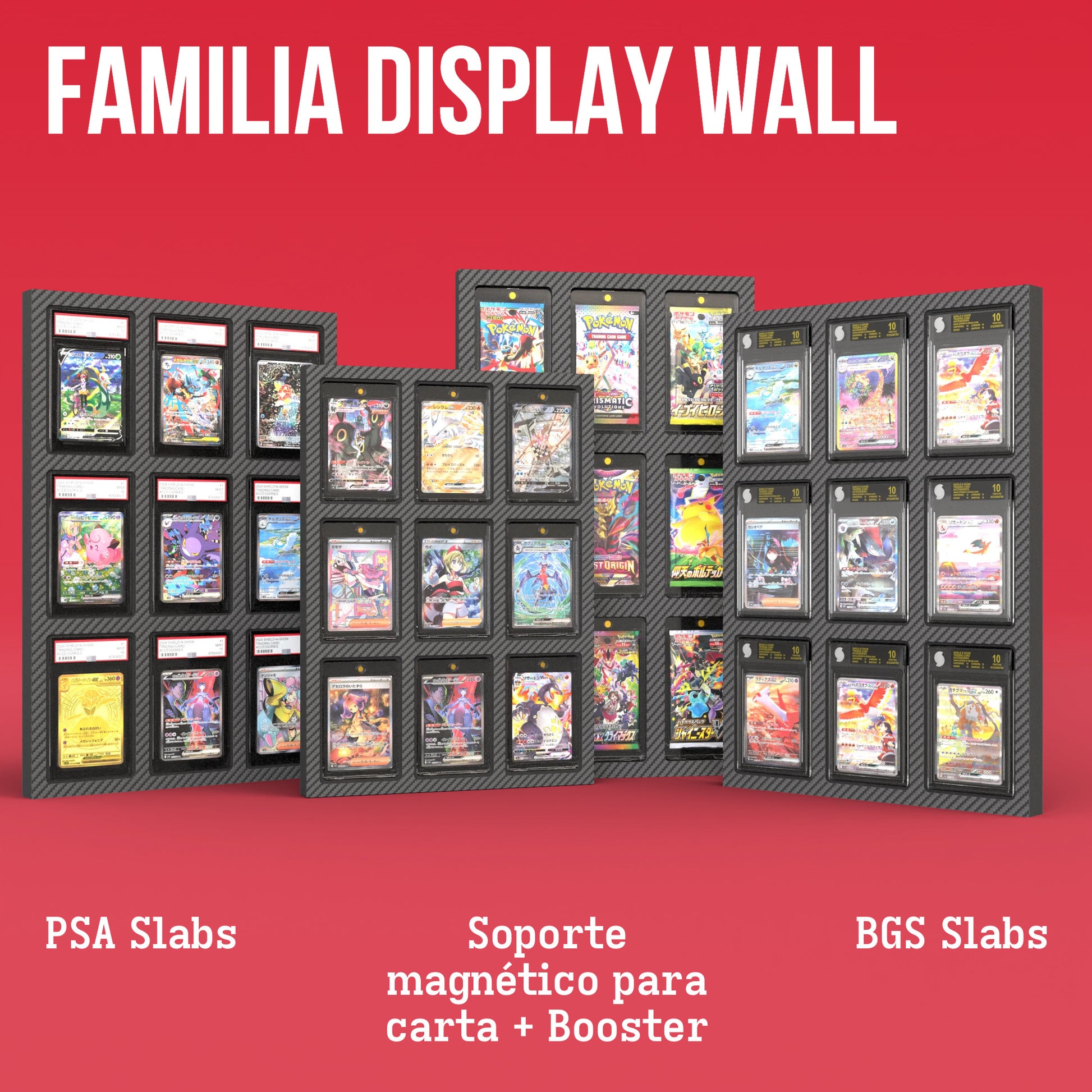 Display Wall for 3x3 PSA Graded Card Slabs Product Gallery Image 4 (es)