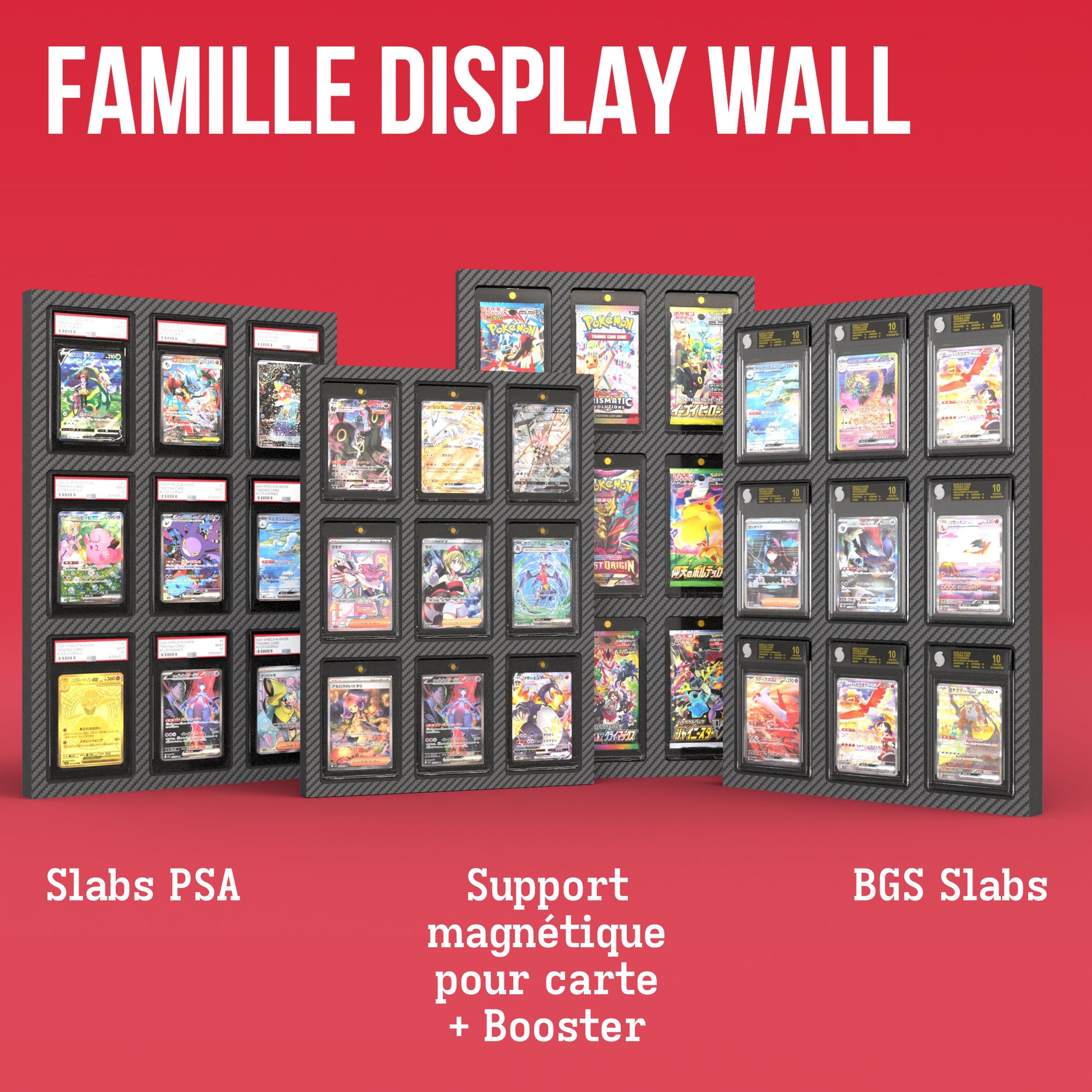 Display Wall for 3x3 PSA Graded Card Slabs Product Gallery Image 4 (fr)