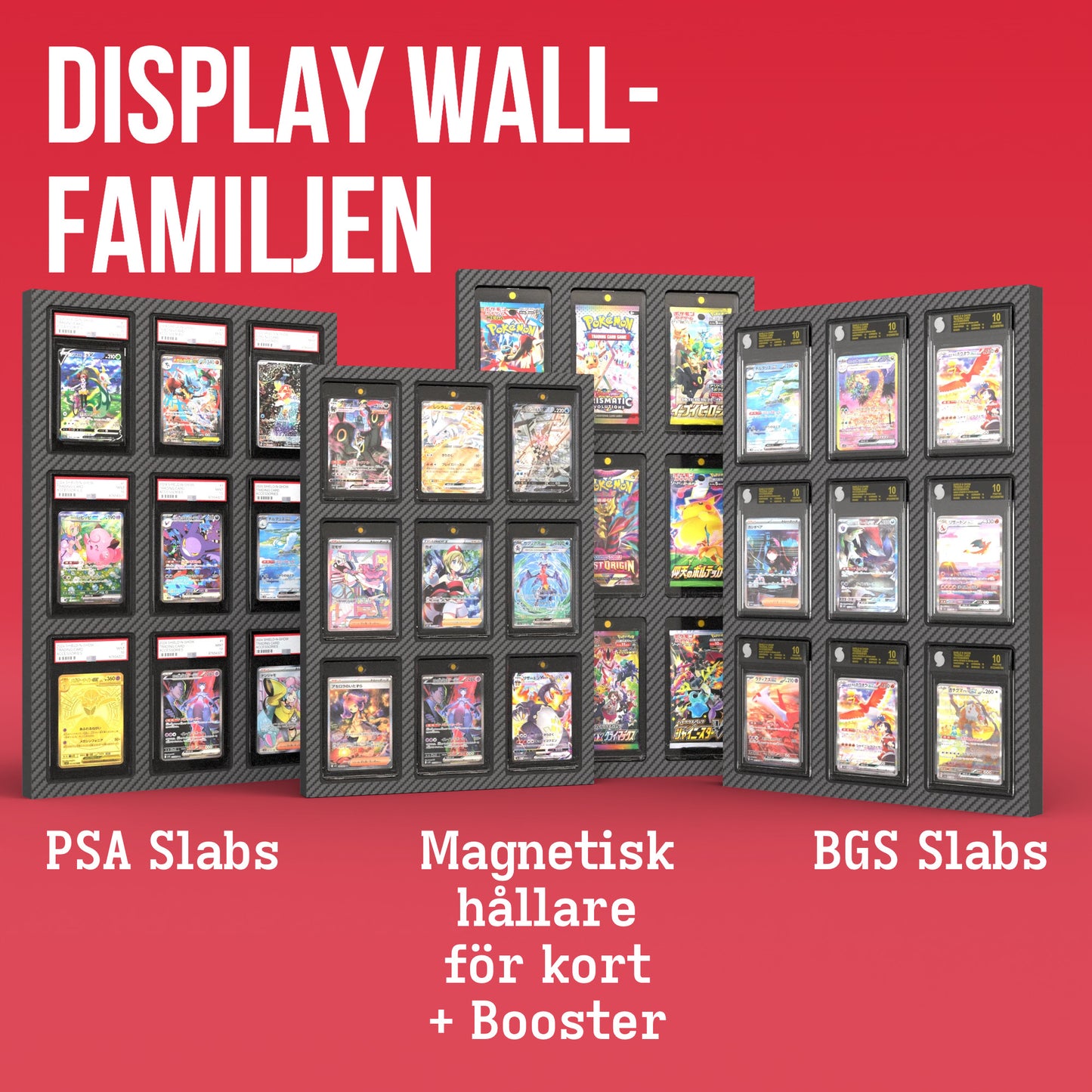 Display Wall for 3x3 PSA Graded Card Slabs Product Gallery Image 4 (sv)
