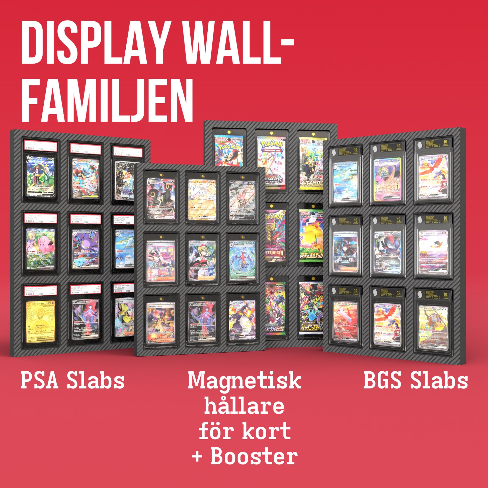 Display Wall for 3x3 PSA Graded Card Slabs Product Gallery Image 4 (sv)