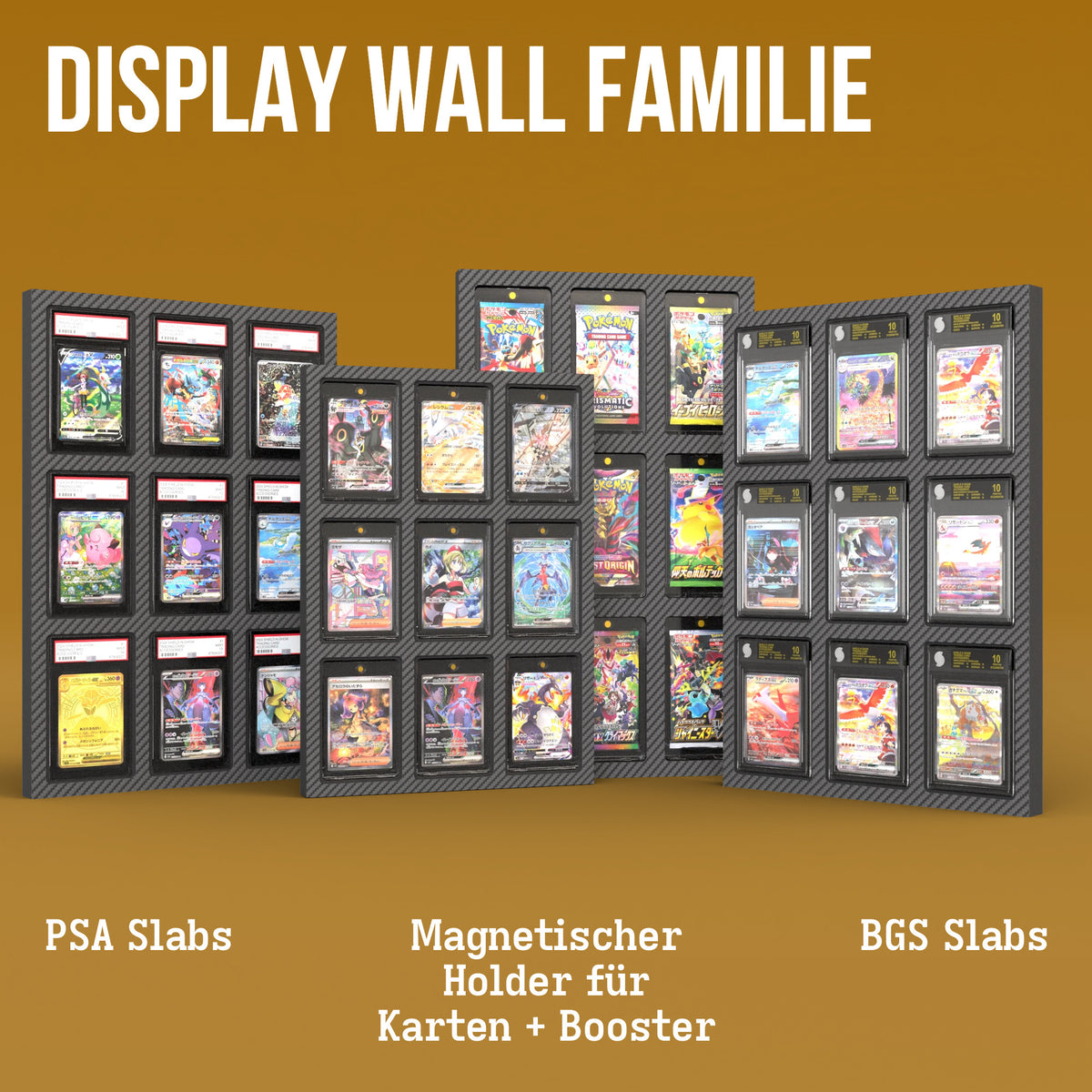 Display Wall for 3x3 BGS Graded Card Slabs Product Gallery Image 4 (de)