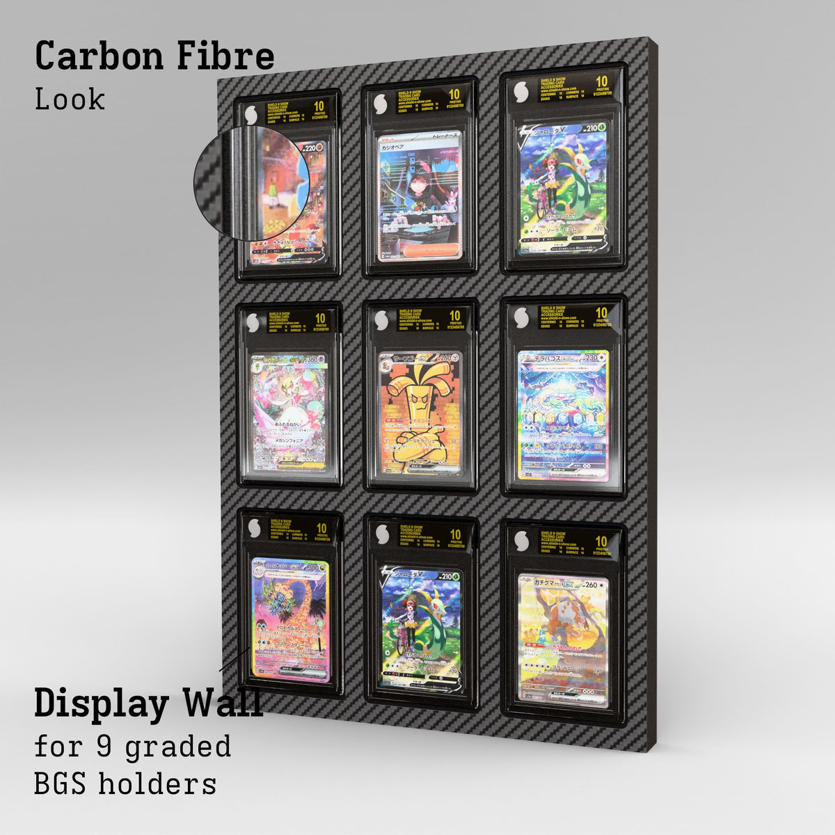 Display Wall for 3x3 BGS Graded Card Slabs Product Gallery Image 2 (en)