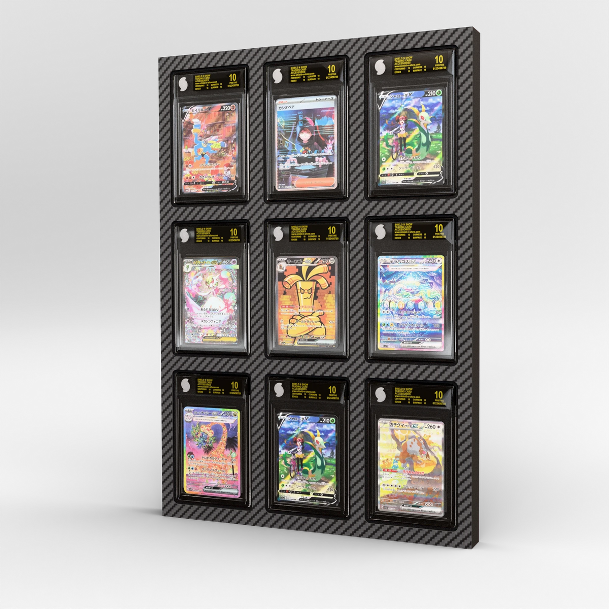 Display Wall for 3x3 BGS Graded Card Slabs Features