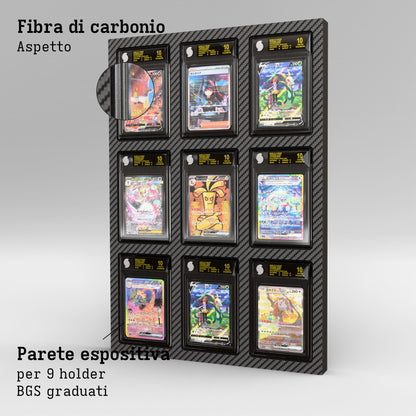Display Wall for 3x3 BGS Graded Card Slabs Product Gallery Image 2 (it)