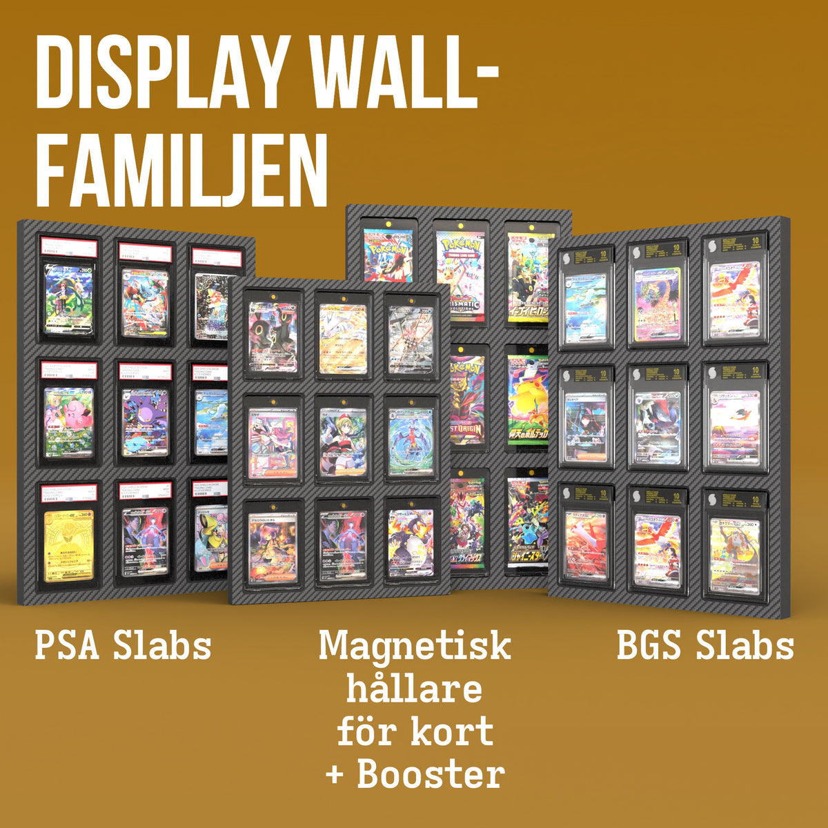 Display Wall for 3x3 BGS Graded Card Slabs Product Gallery Image 4 (sv)