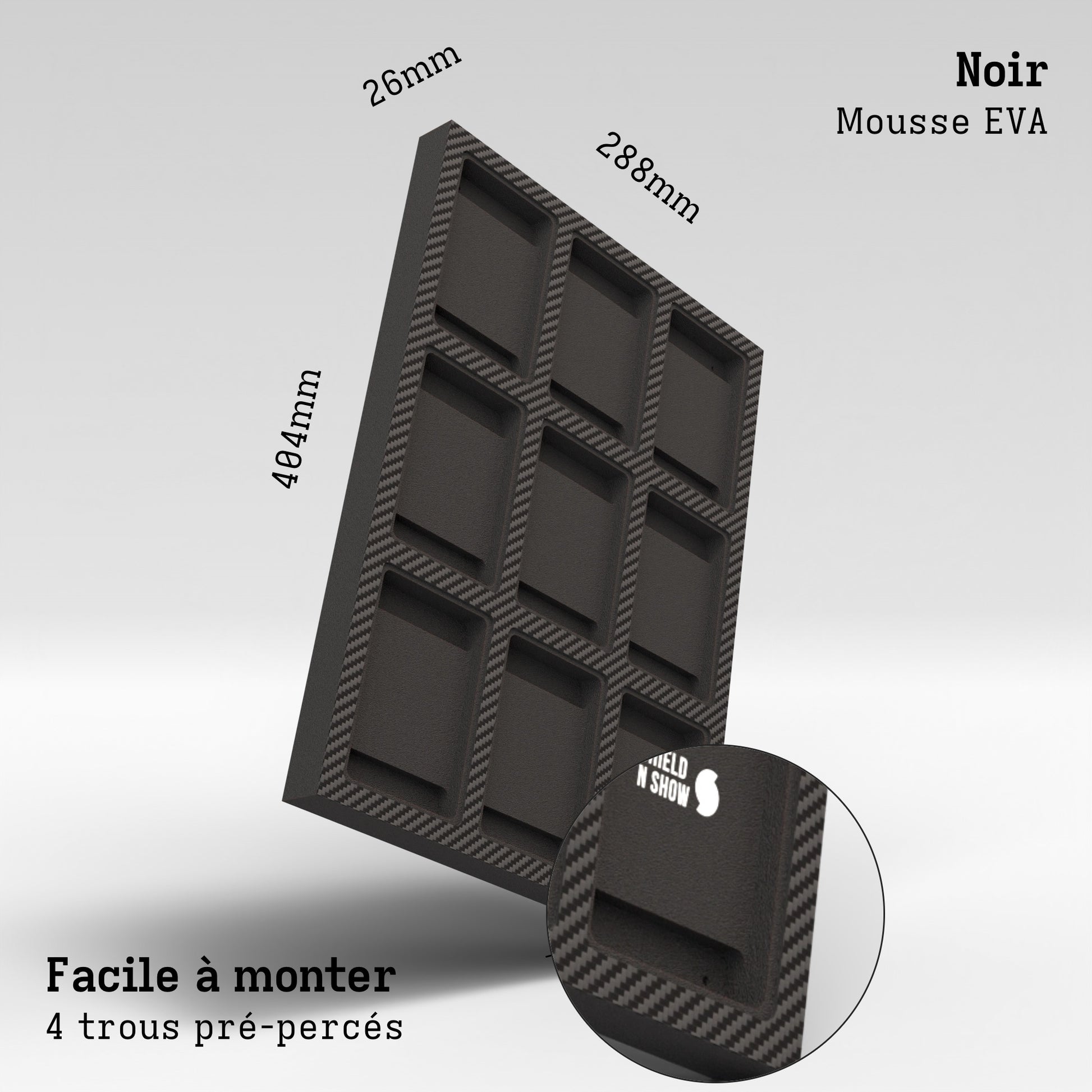 Display Wall for 3x3 Magnetic Card Holder Product Gallery Image 3 (fr)