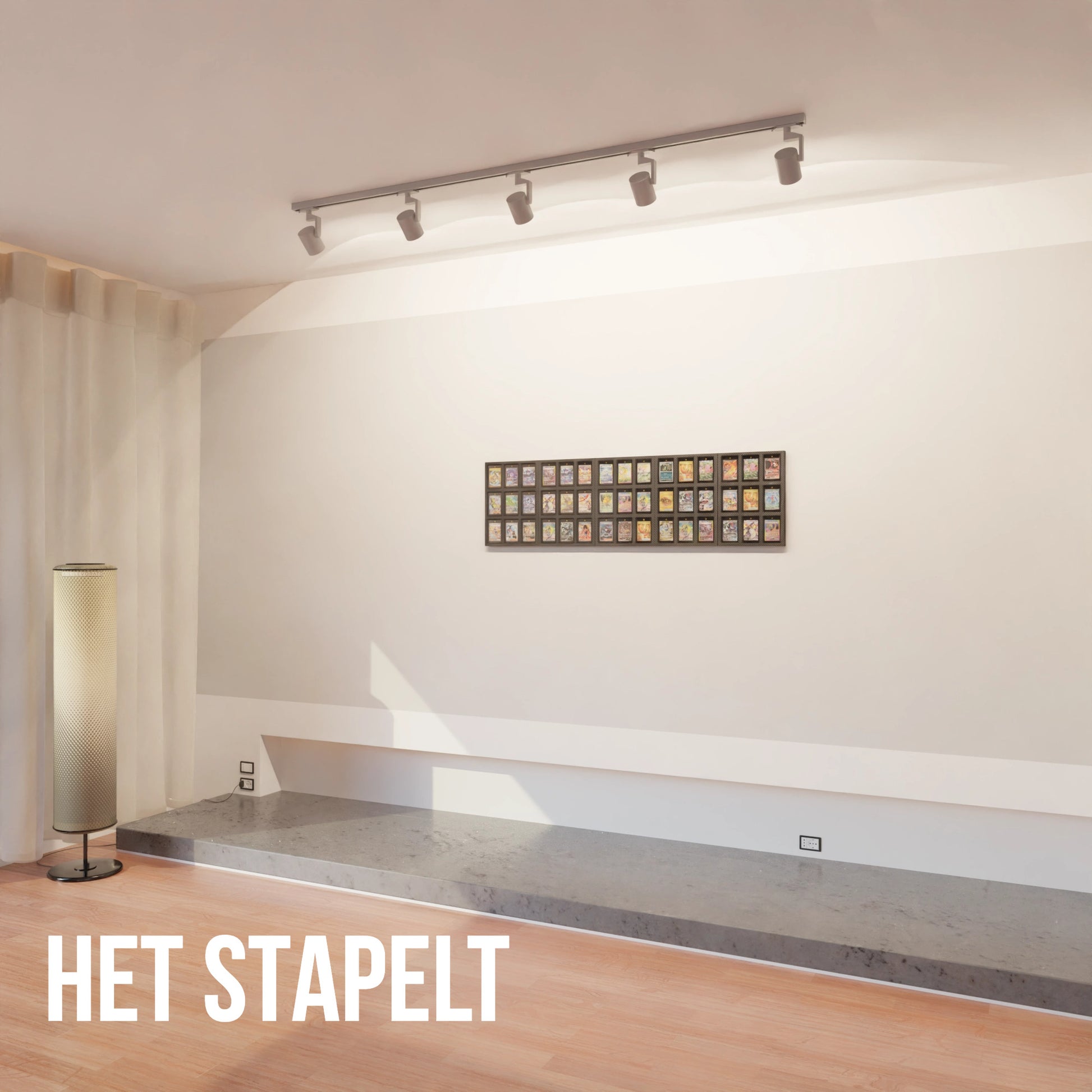 Display Wall for 3x3 Magnetic Card Holder Product Gallery Image 1 (nl)