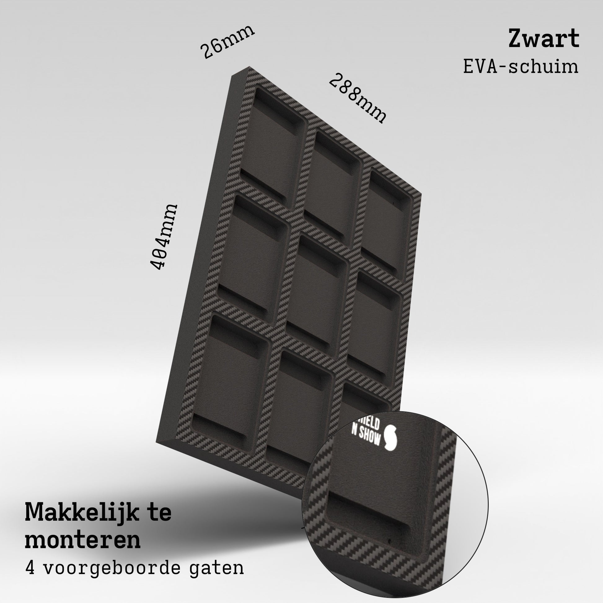 Display Wall for 3x3 Magnetic Card Holder Product Gallery Image 3 (nl)