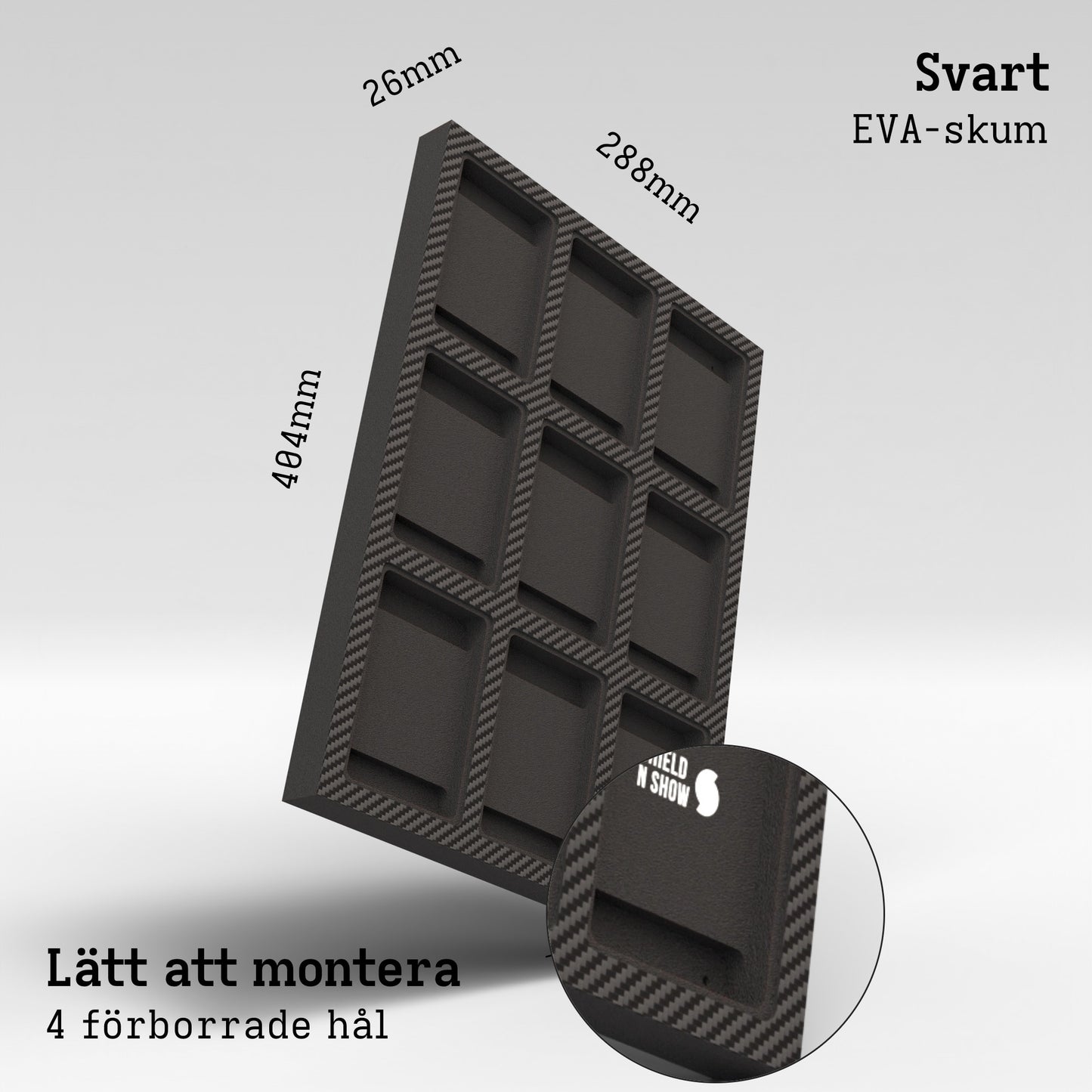 Display Wall for 3x3 Magnetic Card Holder Product Gallery Image 3 (sv)