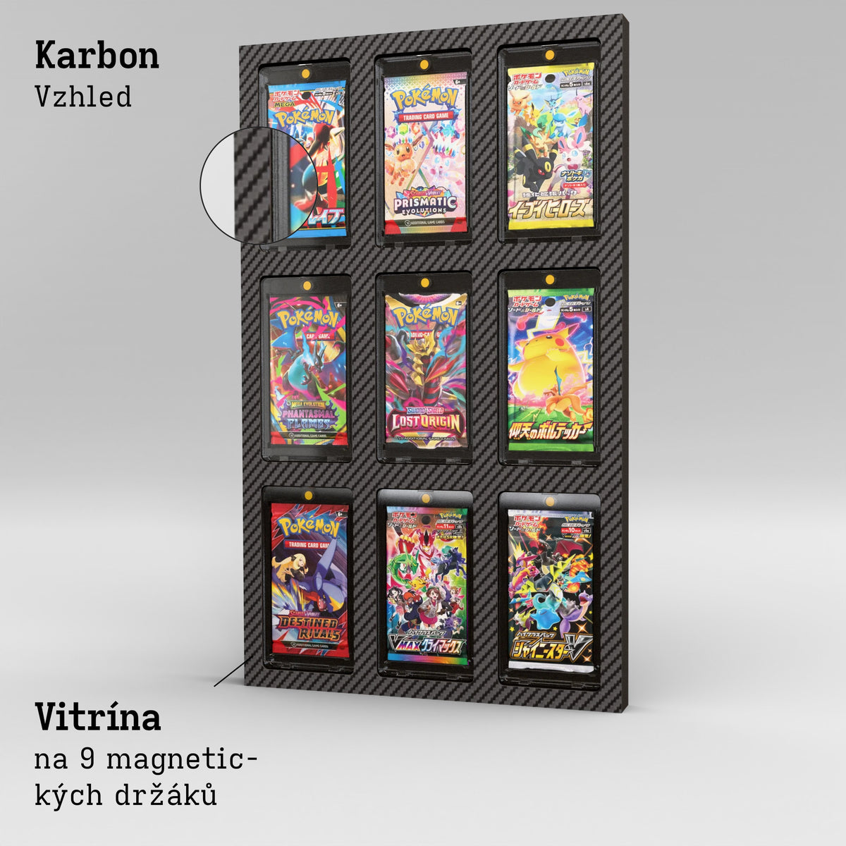 Display Wall for 3x3 Magnetic Booster Holder Product Gallery Image 2 (cs)