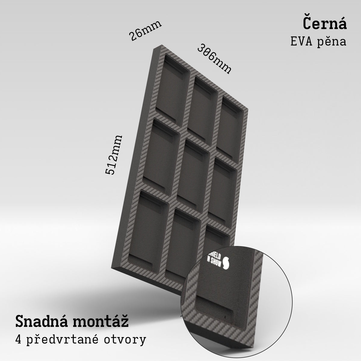 Display Wall for 3x3 Magnetic Booster Holder Product Gallery Image 3 (cs)