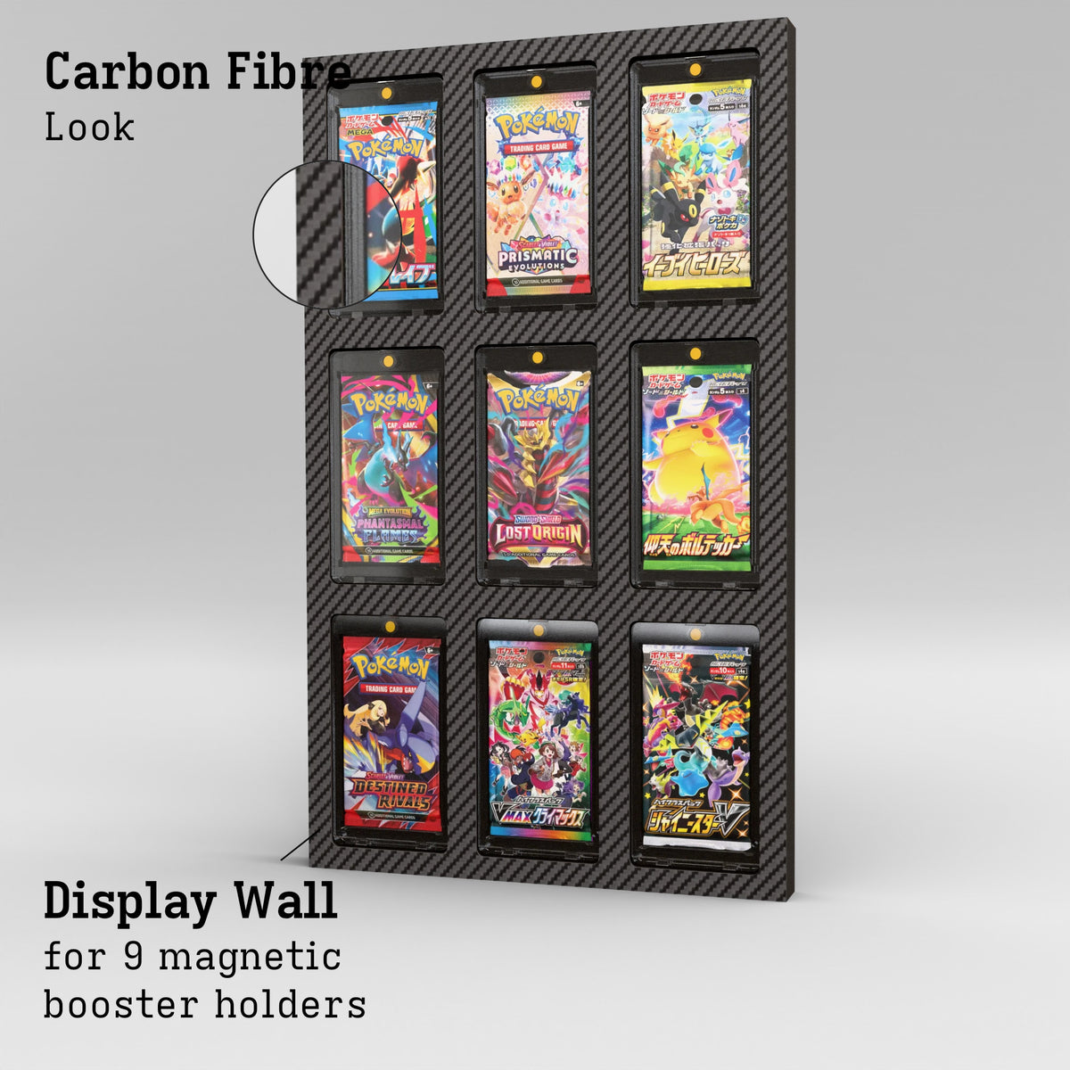 Display Wall for 3x3 Magnetic Booster Holder Product Gallery Image 2 (en)
