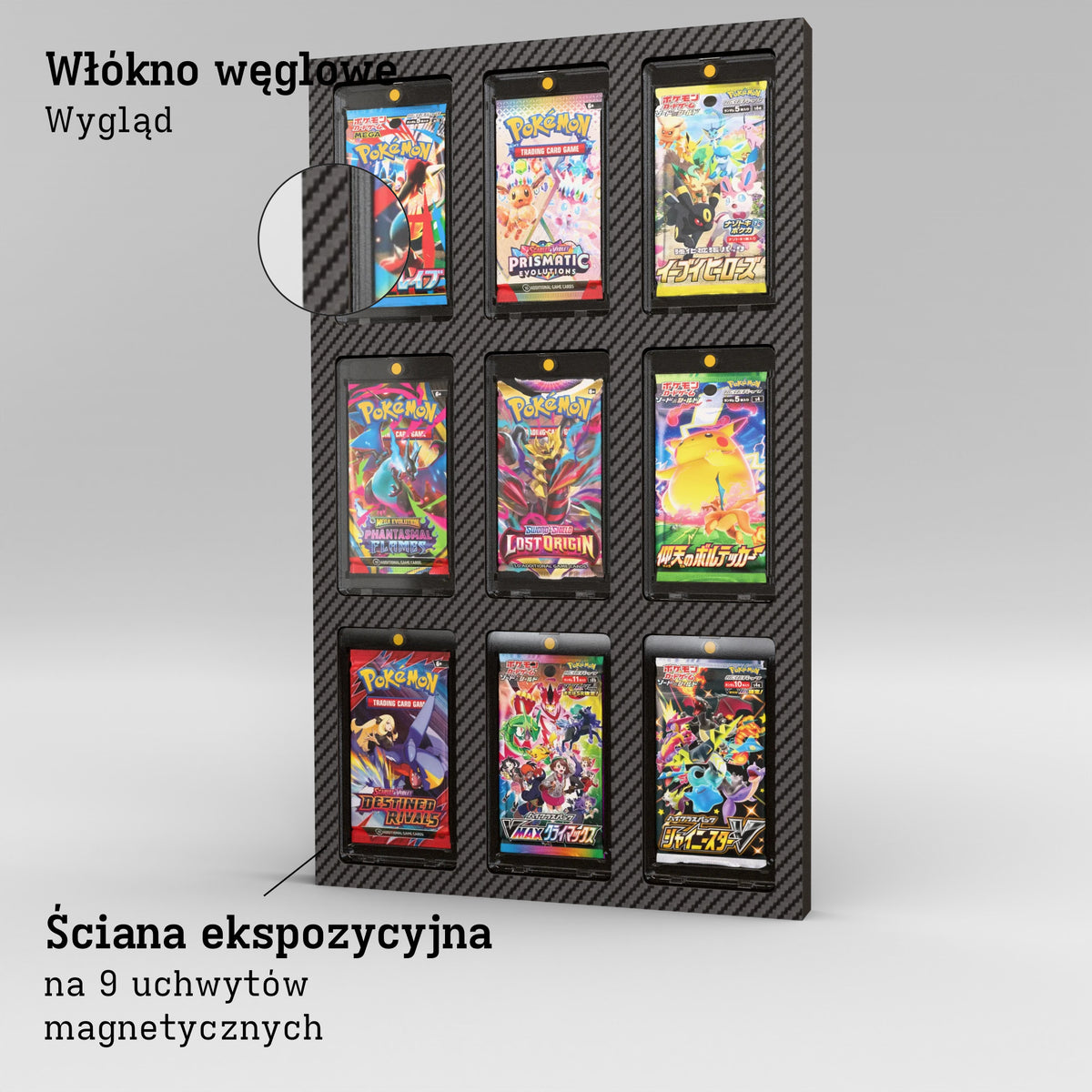Display Wall for 3x3 Magnetic Booster Holder Product Gallery Image 2 (pl)