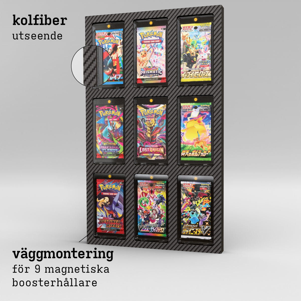 Display Wall for 3x3 Magnetic Booster Holder Product Gallery Image 2 (sv)