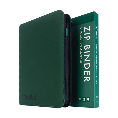 9-Pocket Exo-Tec® Zip Binder Product Gallery Image 1 [9309-forest-green]