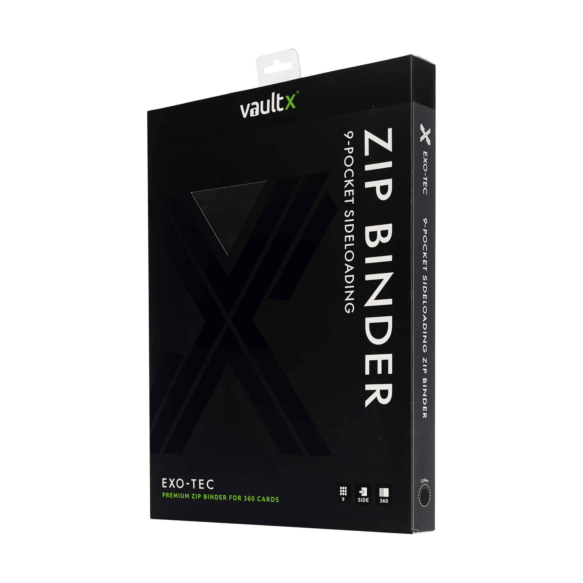 9-Pocket Exo-Tec® Zip Binder Product Gallery Image 1 [9309-signature-black]