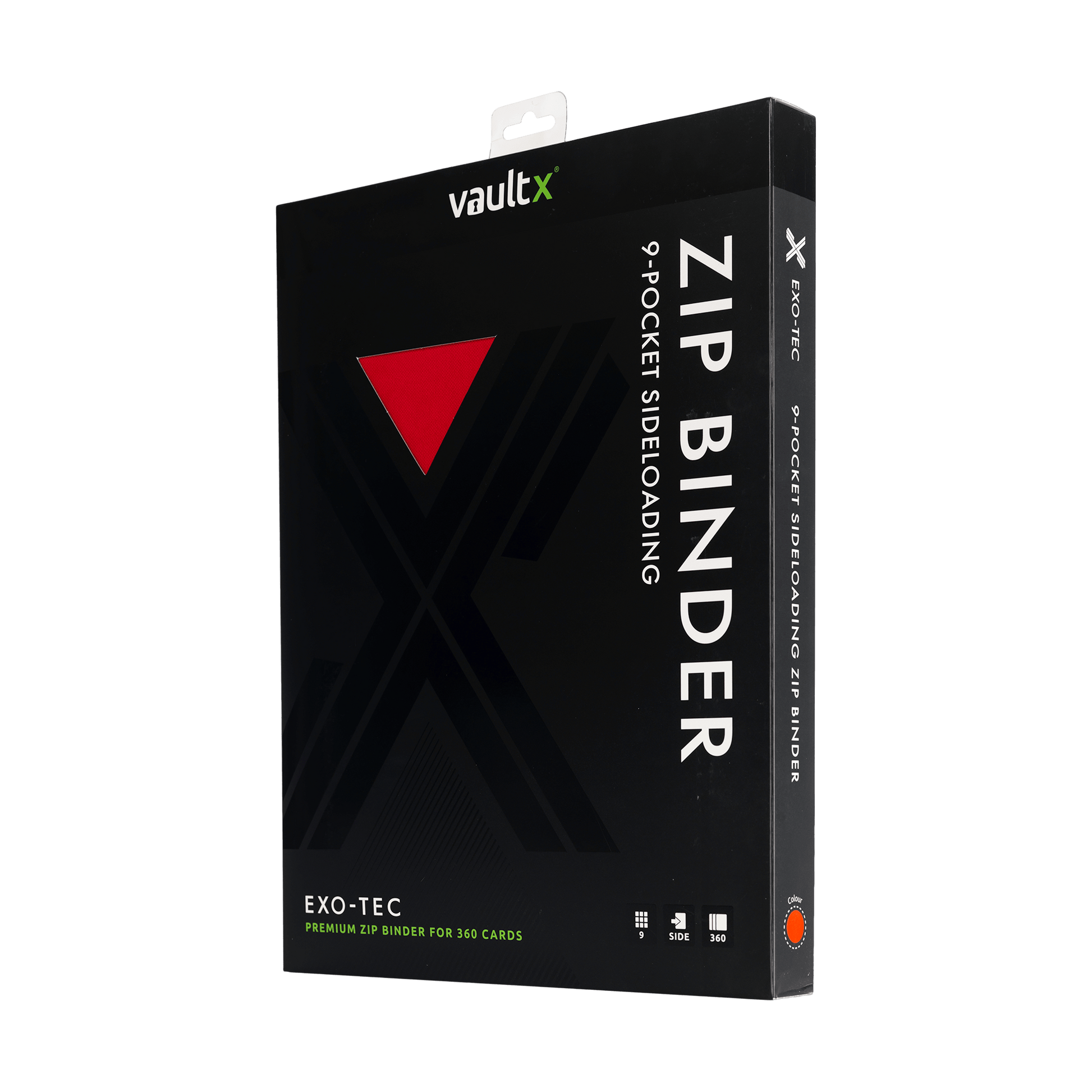 9-Pocket Exo-Tec® Zip Binder Product Gallery Image 10 [9309-fire-red]