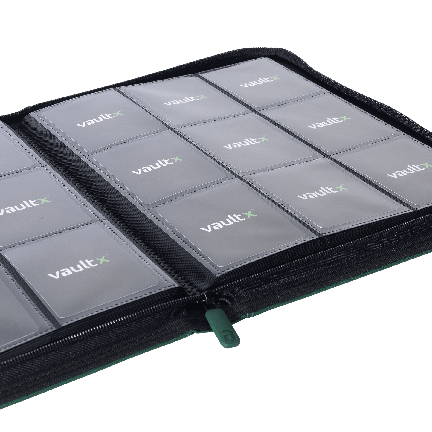 9-Pocket Exo-Tec® Zip Binder Product Gallery Image 10 [9309-forest-green]