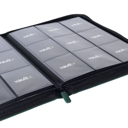 9-Pocket Exo-Tec® Zip Binder Product Gallery Image 10 [9309-forest-green]