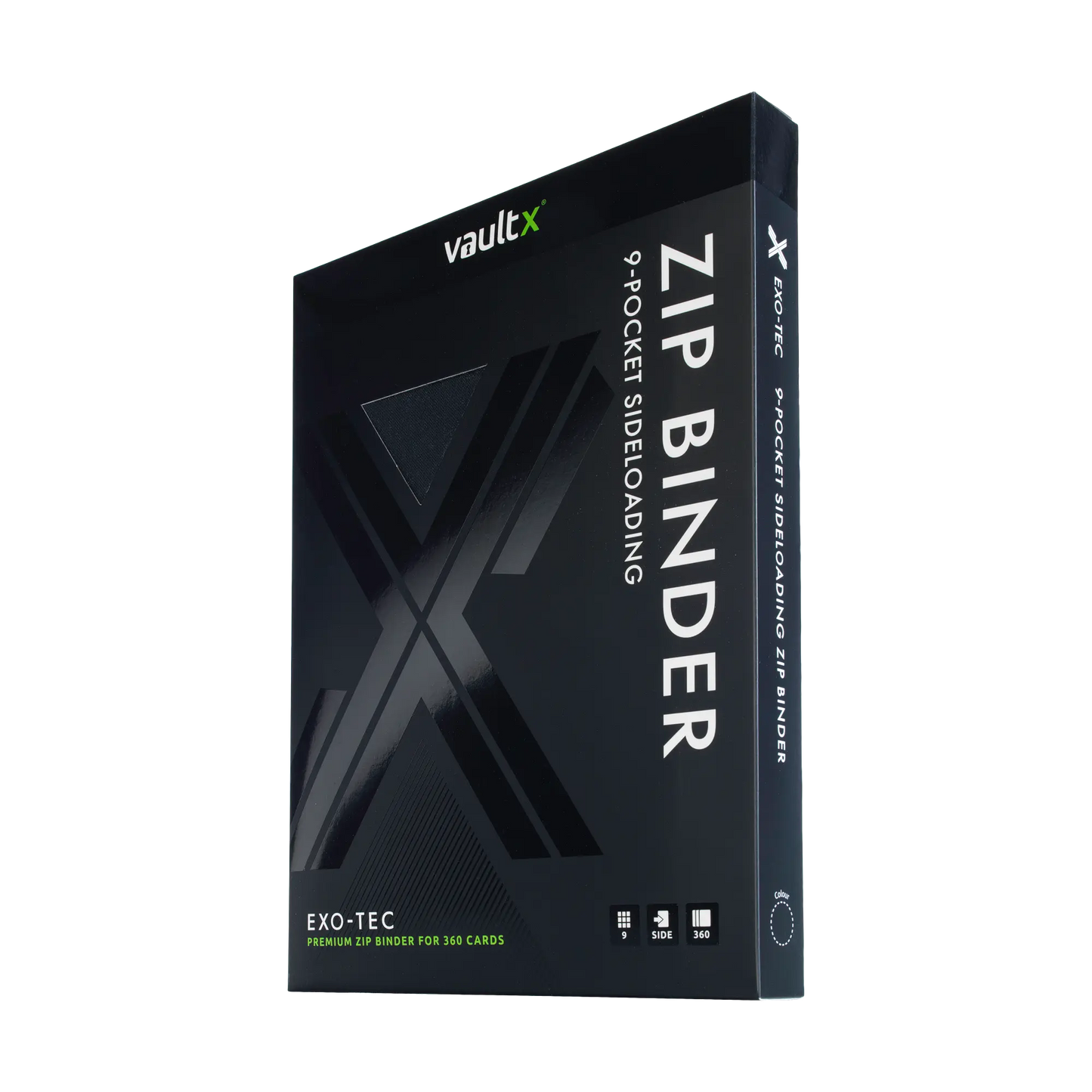 9-Pocket Exo-Tec® Zip Binder Product Gallery Image 11 [9309-signature-black]