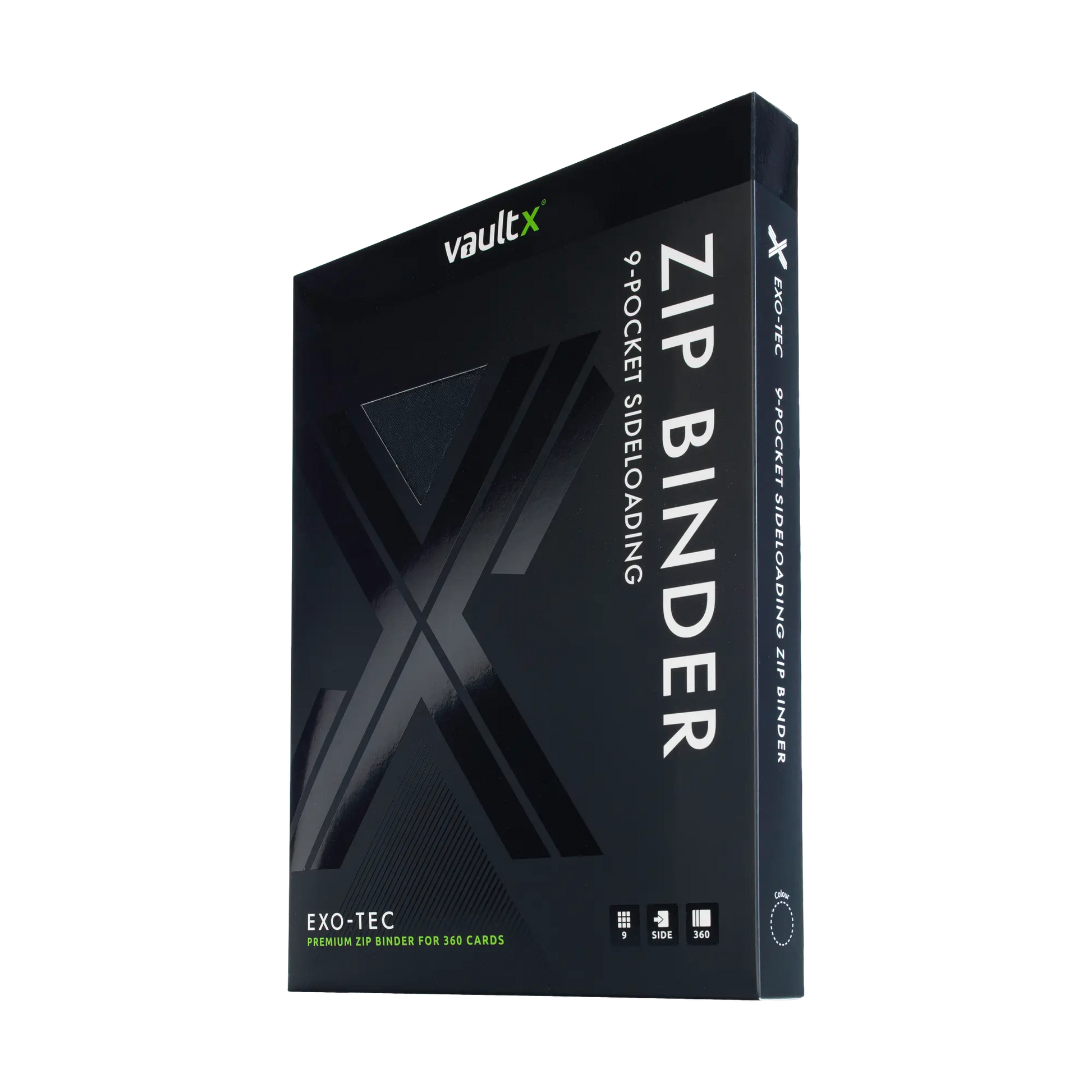 9-Pocket Exo-Tec® Zip Binder Product Gallery Image 11 [9309-signature-black]