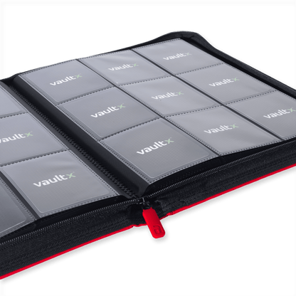 9-Pocket Exo-Tec® Zip Binder Product Gallery Image 13 [9309-fire-red]