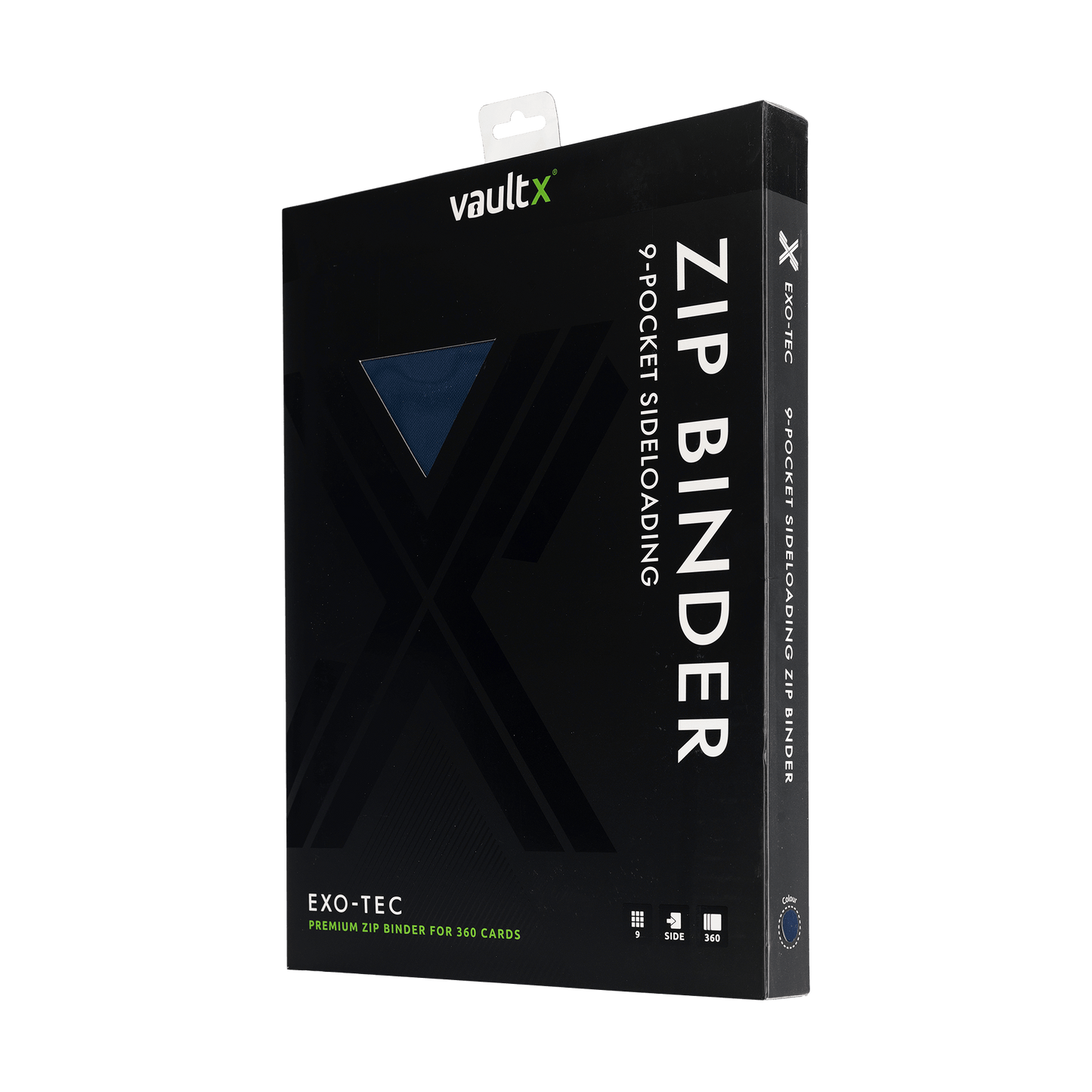 9-Pocket Exo-Tec® Zip Binder Product Gallery Image 13 [9309-royal-blue]